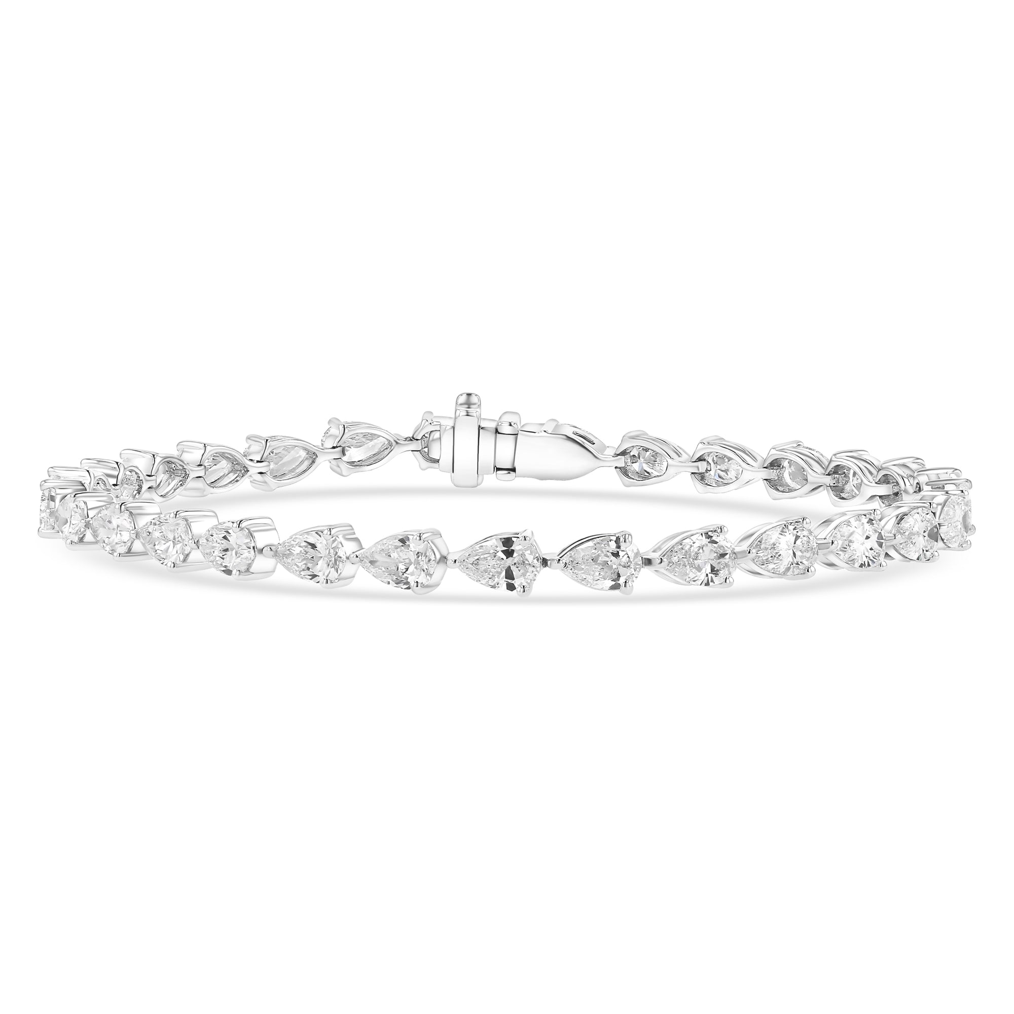 Pear Tennis Bracelet 7 ctw