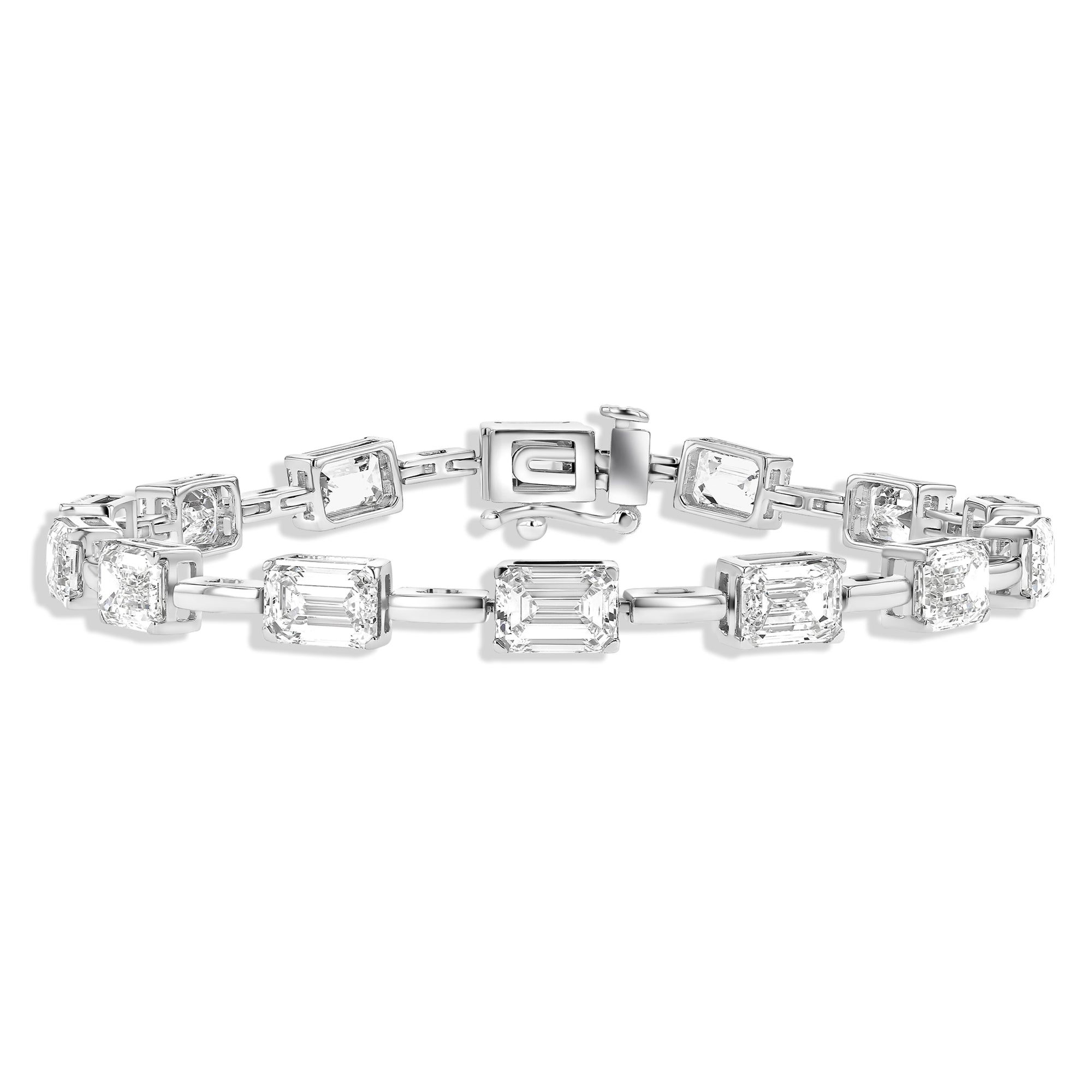 Bracelet Emerald Link East West 14.9Ct
