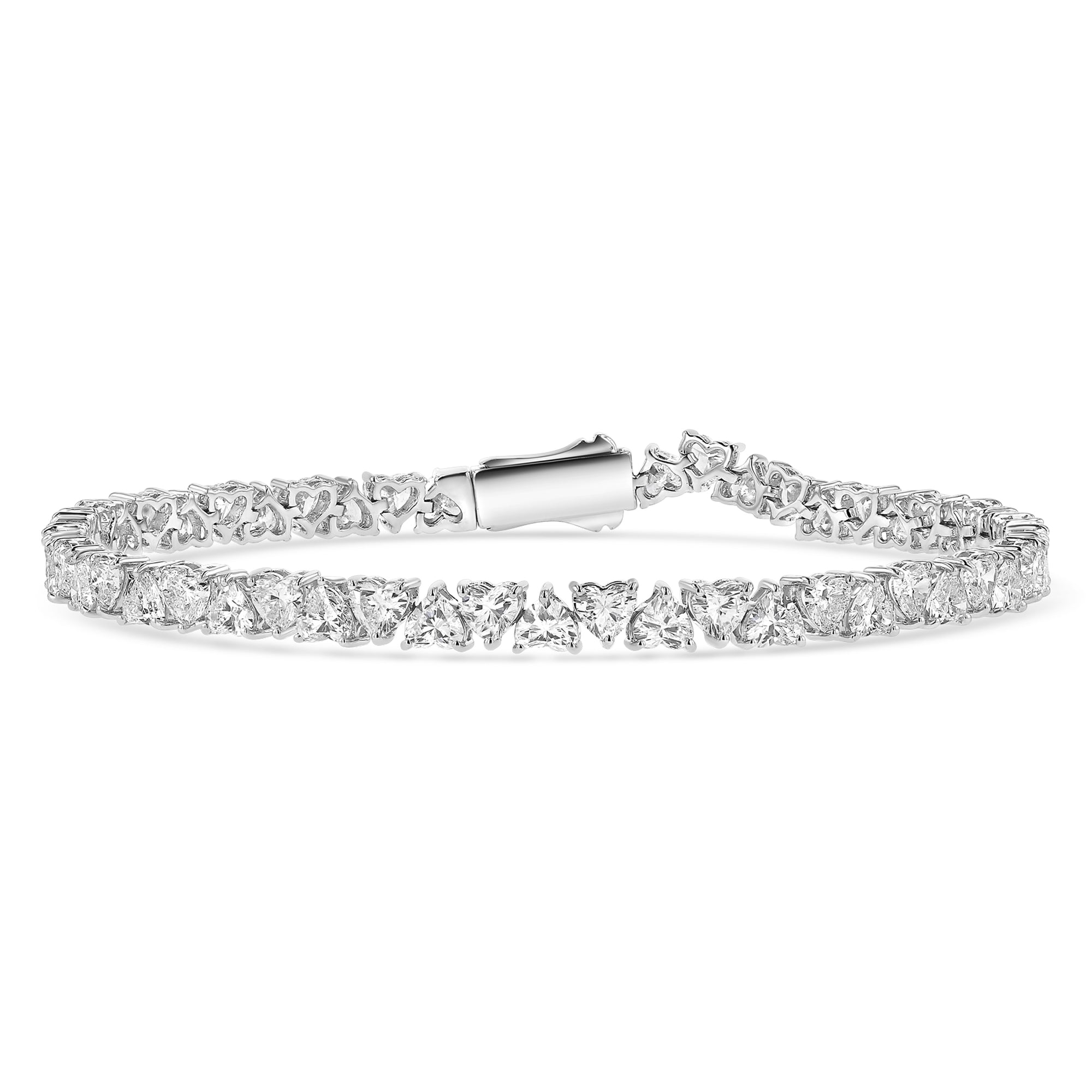 Heart Tennis Bracelet 8.9 ctw