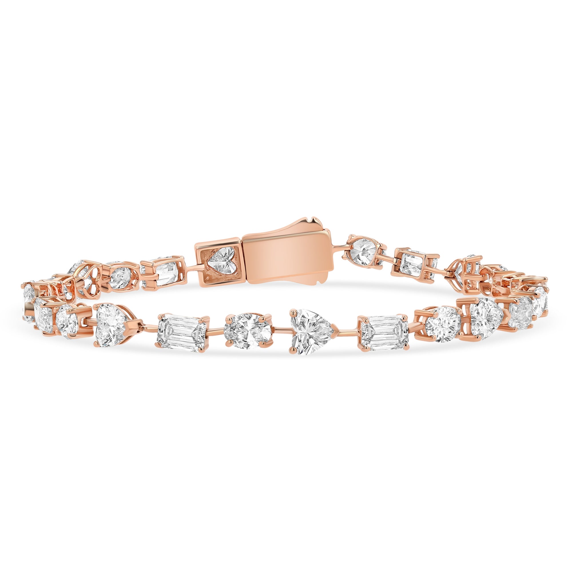 Multishape Station Tennis Bracelet