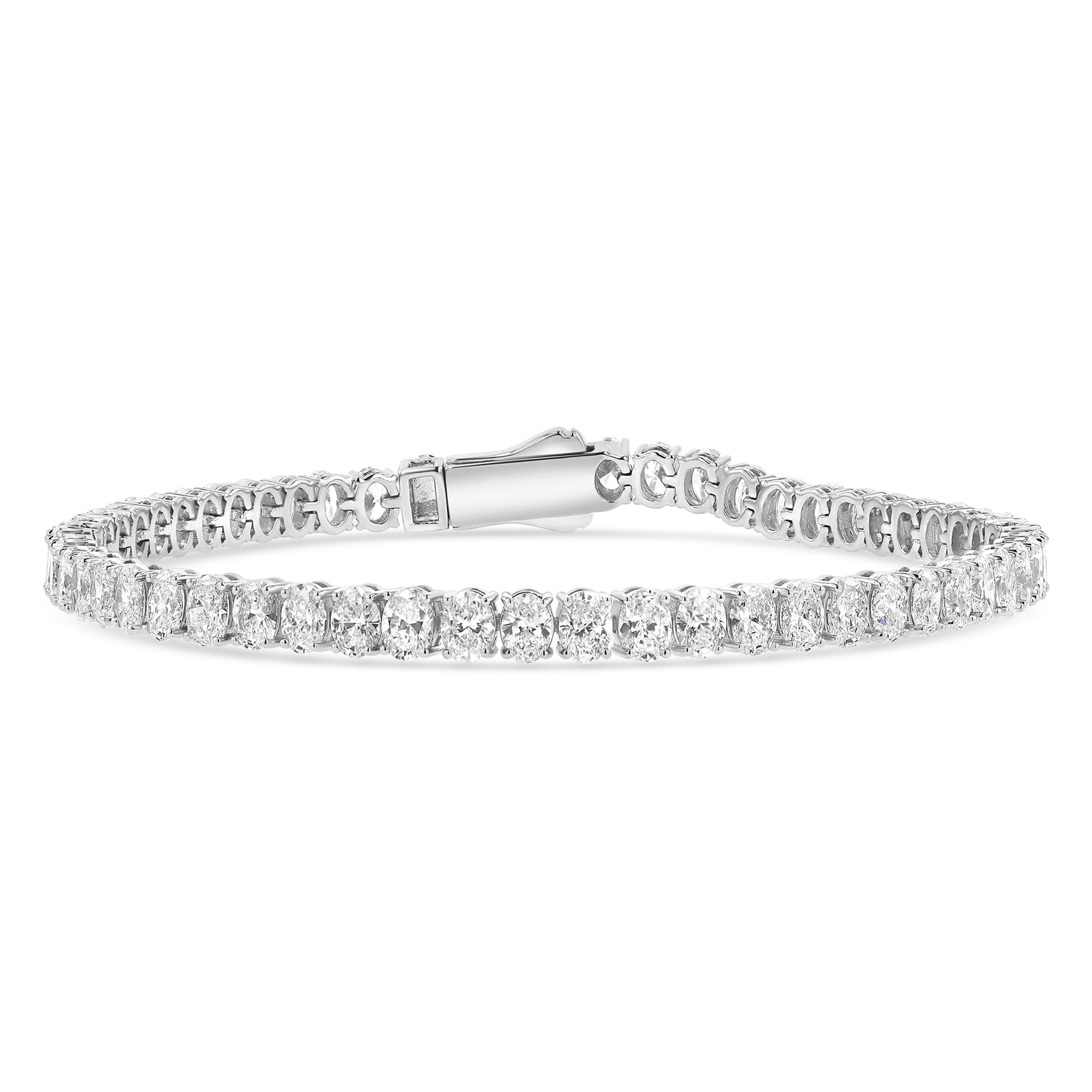 Oval Tennis Bracelet 10 ctw