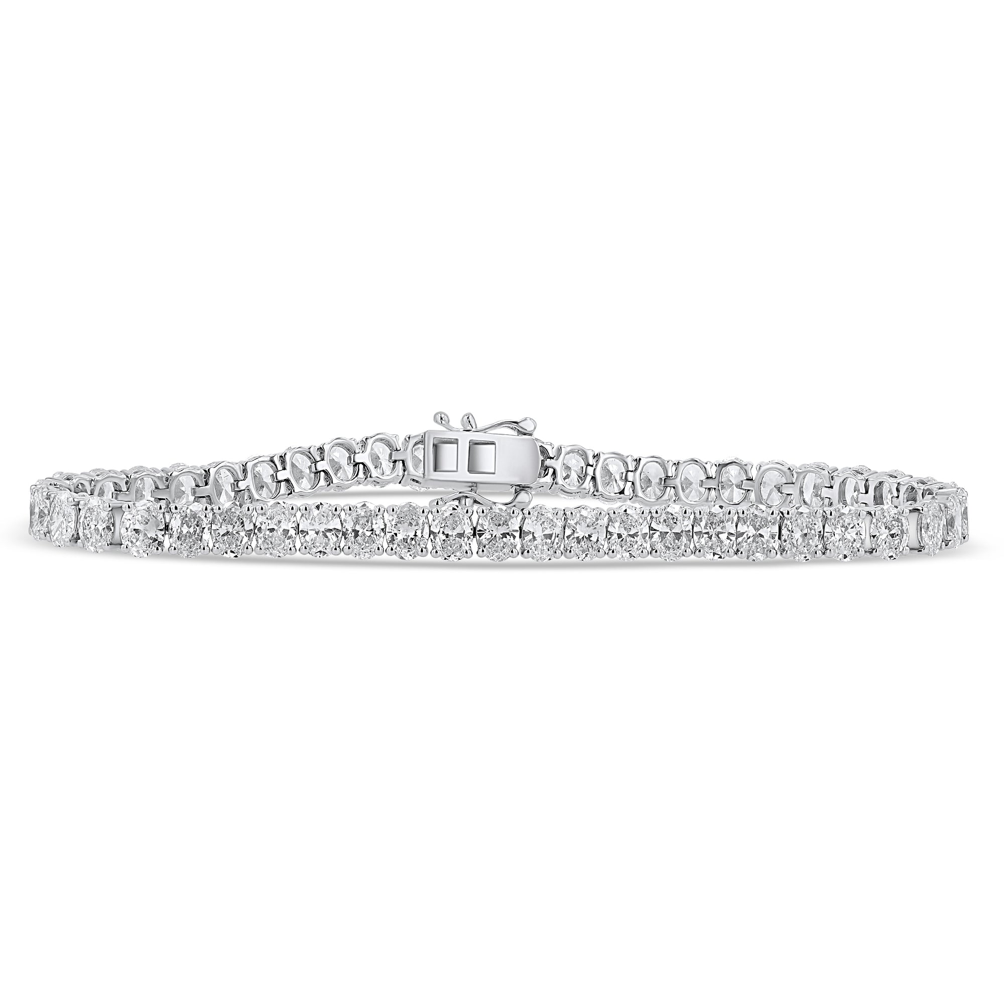 Oval Tennis Bracelet 10 ctw