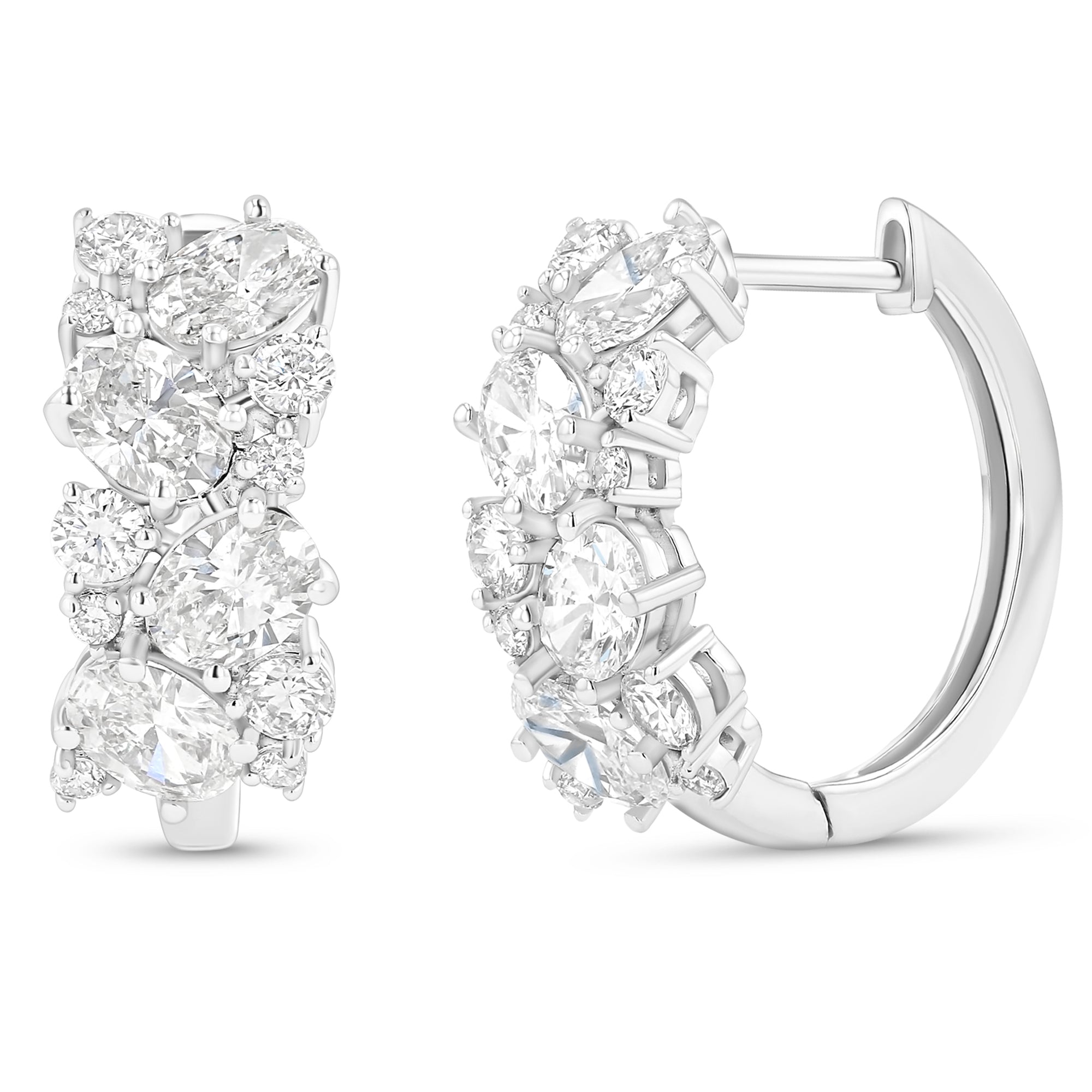 Multishape Fancy Huggies Earrings 2.03Ct