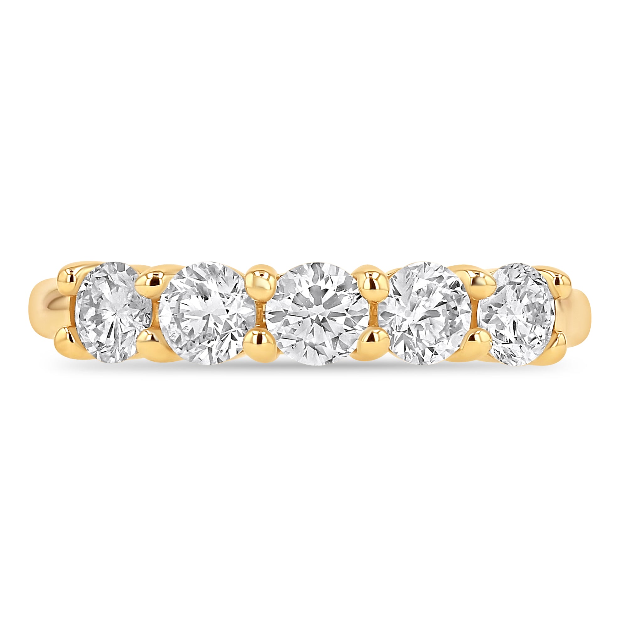 5 Round Stone Ring