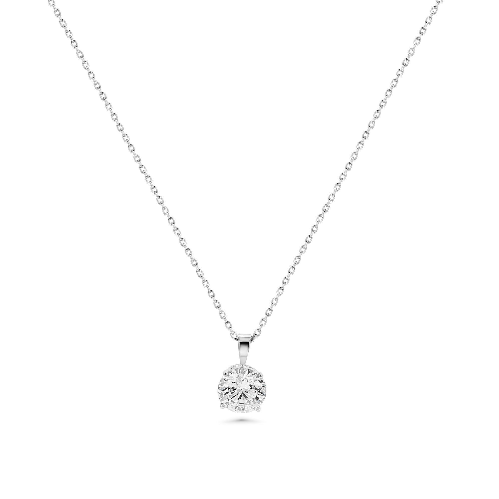 Round Solitaire Pendant 2.5Ct