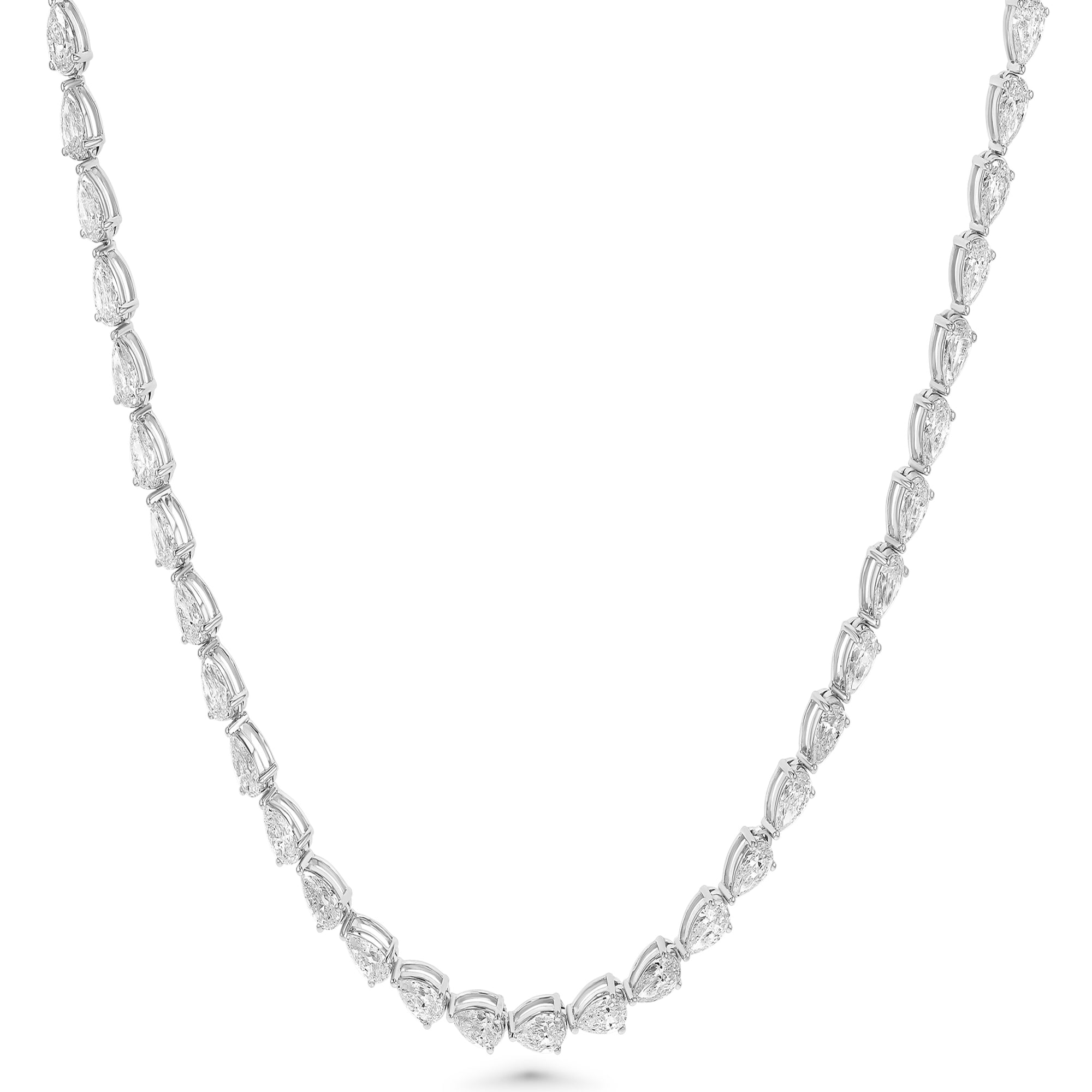 Pear Tennis Necklace 19.01Ct