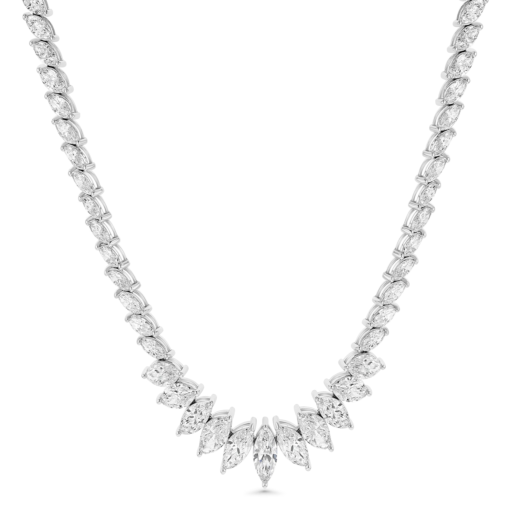 Marquise Graduated Necklace 21.82Ct
