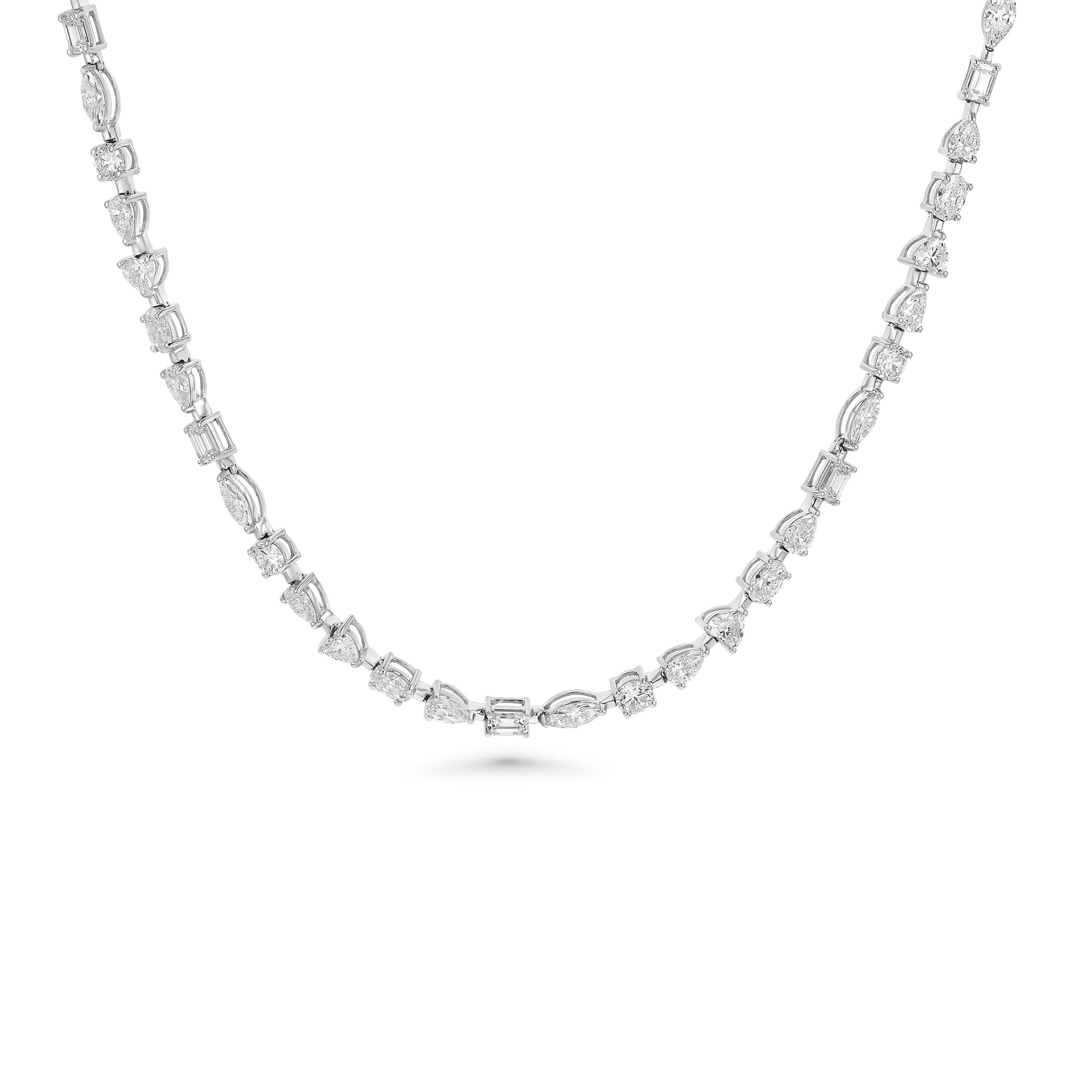 Multishape Tennis Necklace 20.34Ct