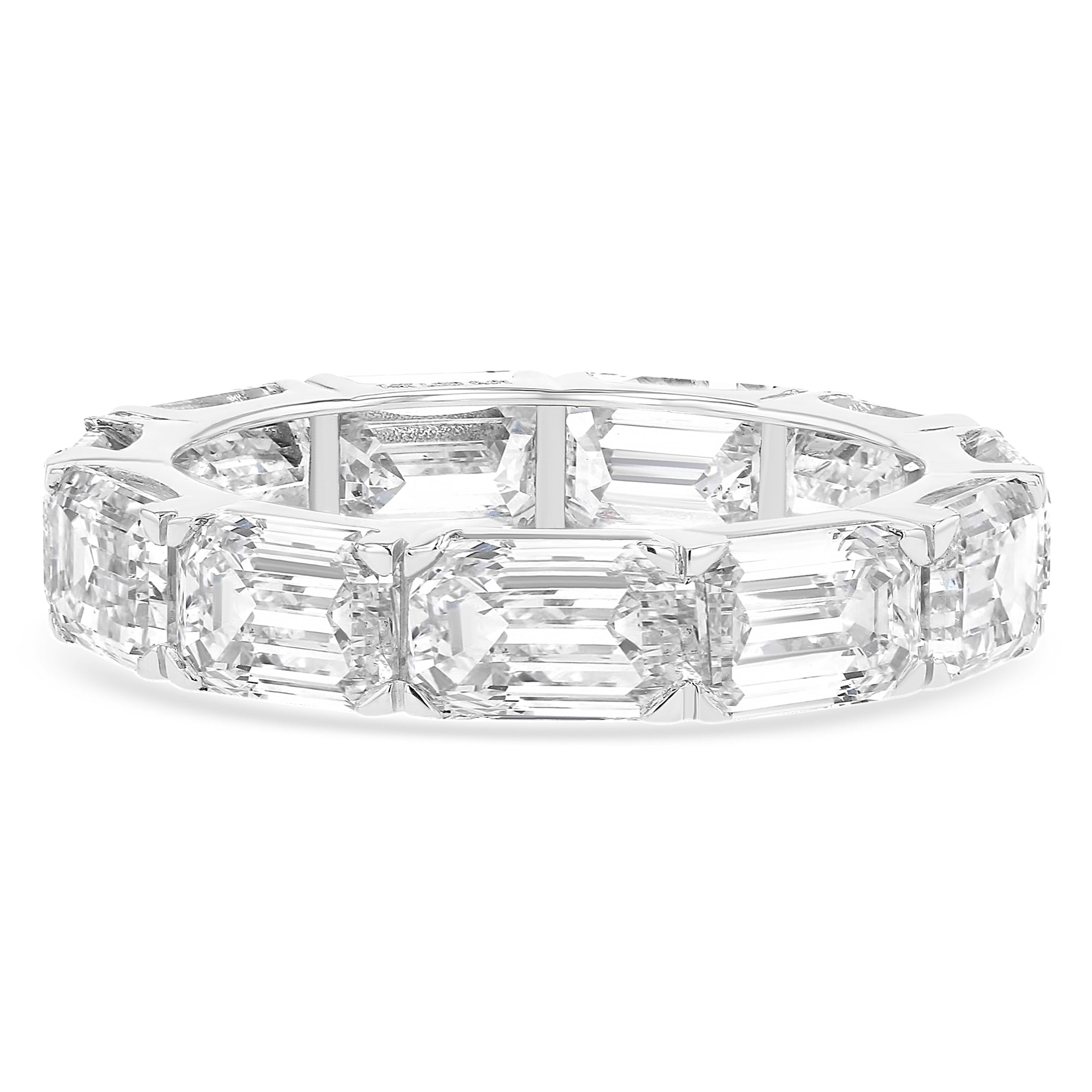 East West Emerald Eternity Band 8Ct