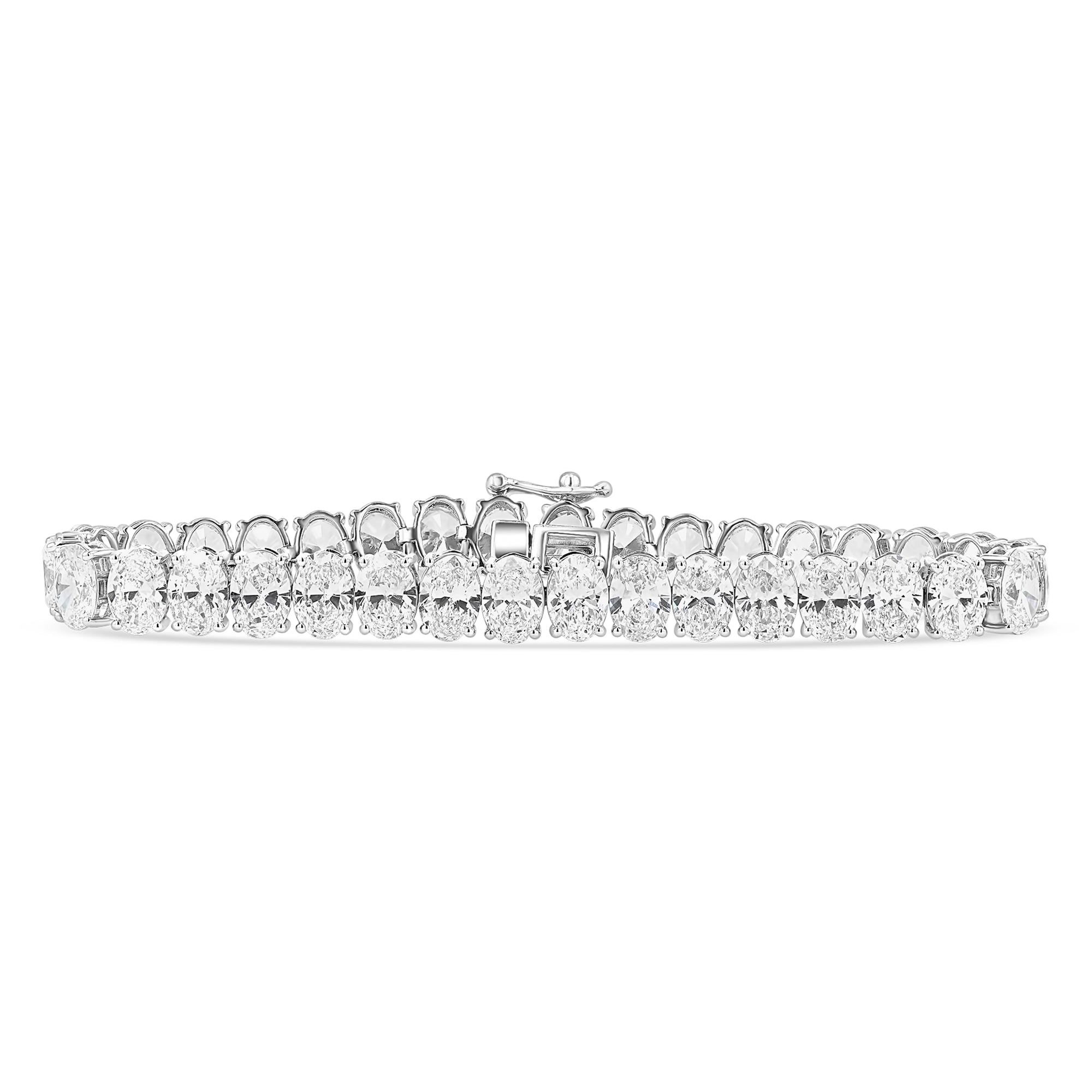 Oval Tennis Bracelet 24 ctw