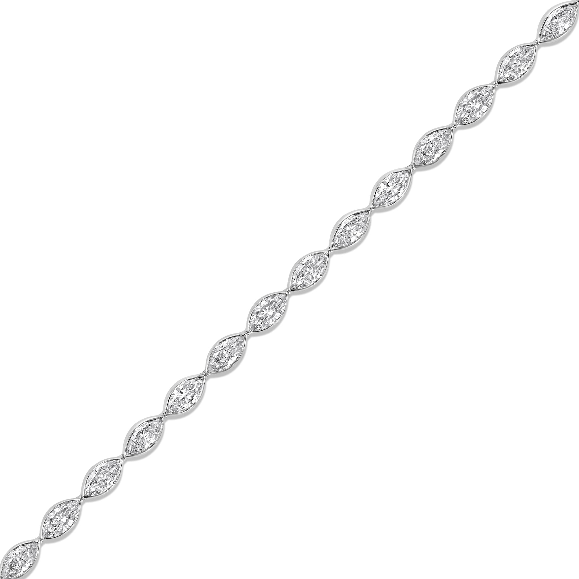 Marquise Bezel Set Tennis Bracelet 5.8 ctw