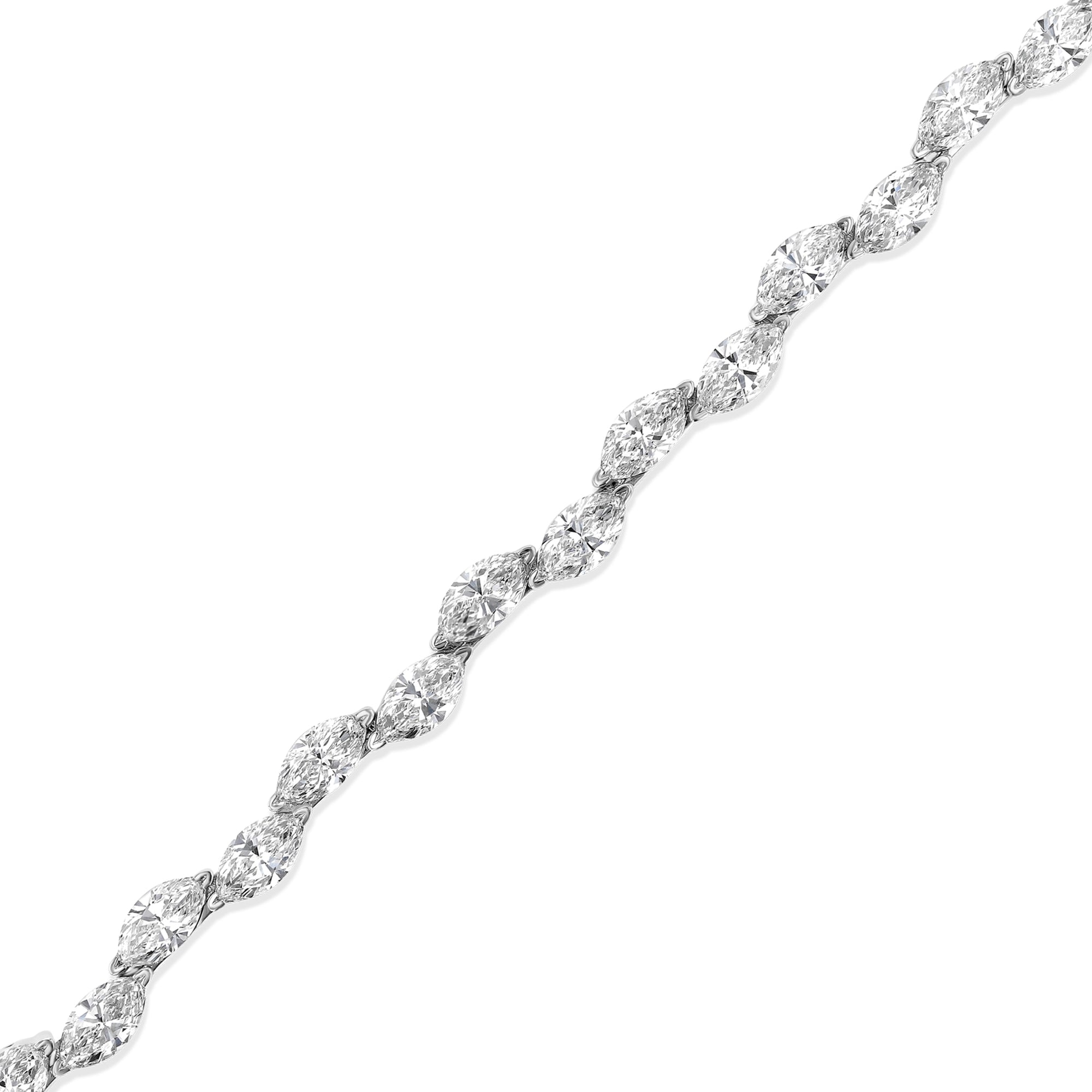 Bracelet Marquise Staggered 13.69Ct