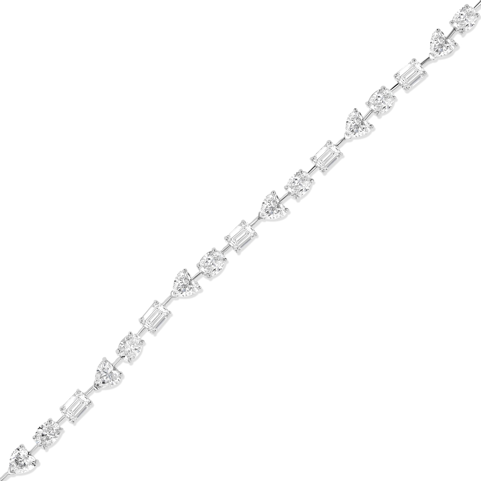 Bracelet Multishape Station Tennis (Emerald, Oval, Heart)