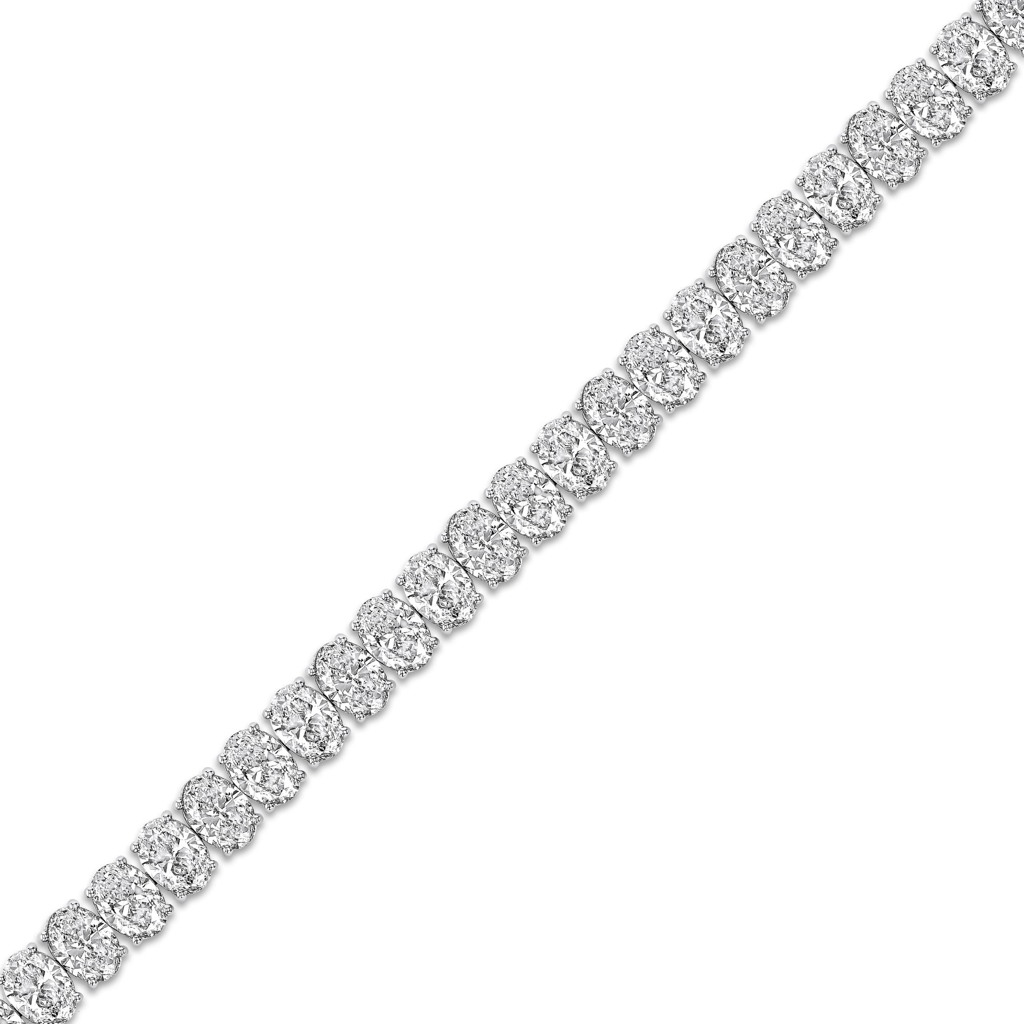 Oval Tennis Bracelet 24 ctw