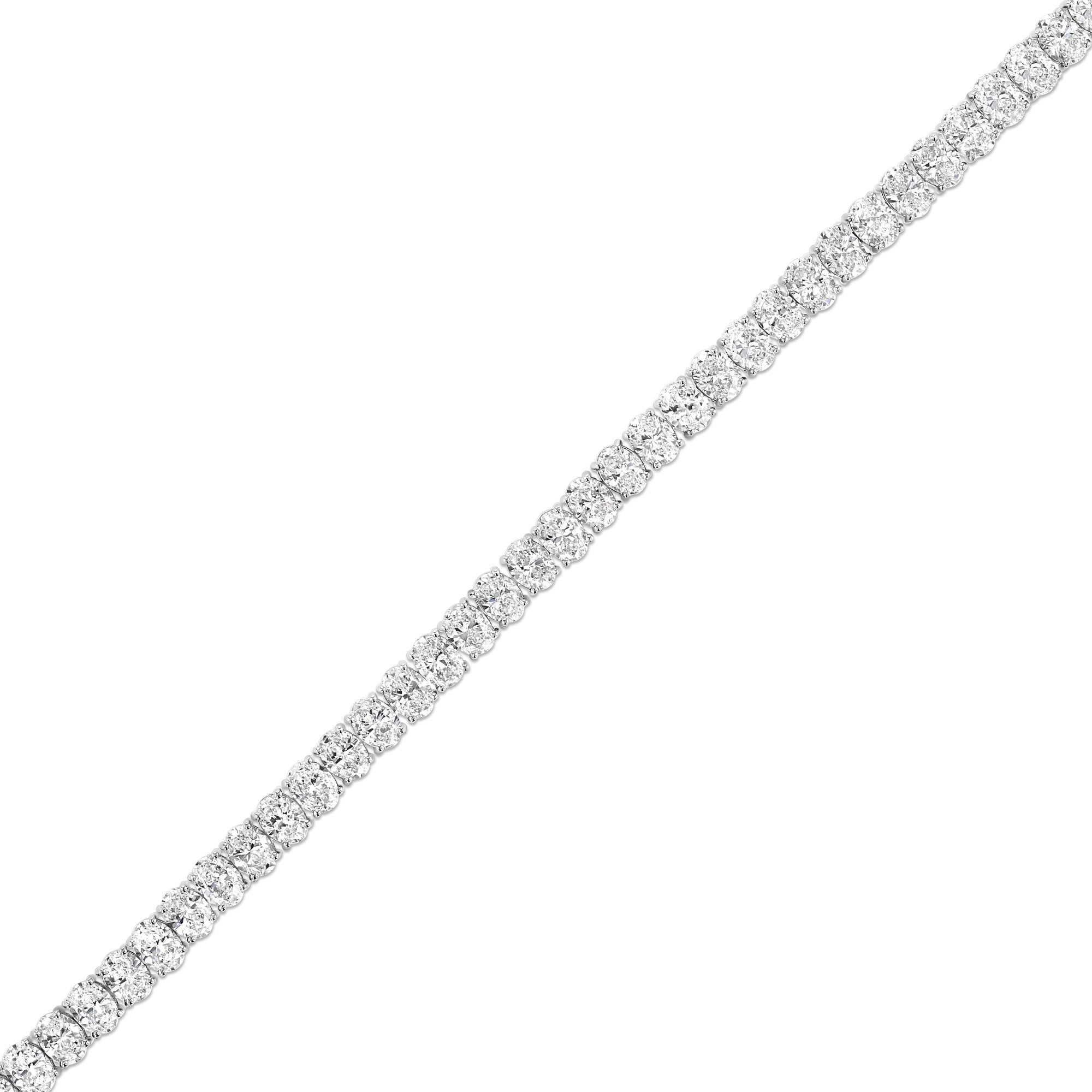 Oval Tennis Bracelet 10 ctw