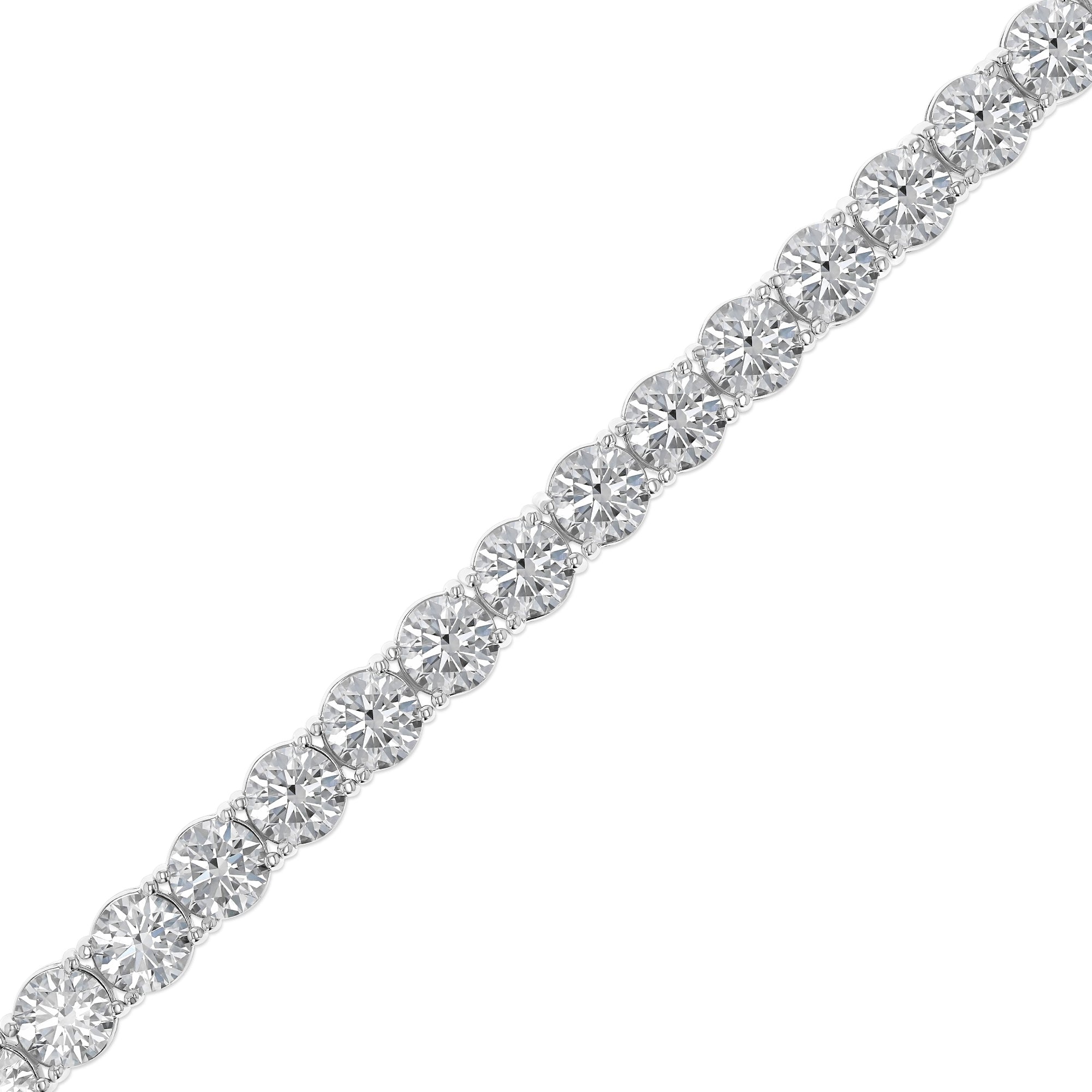 Round Tennis Bracelet 41.8Ct