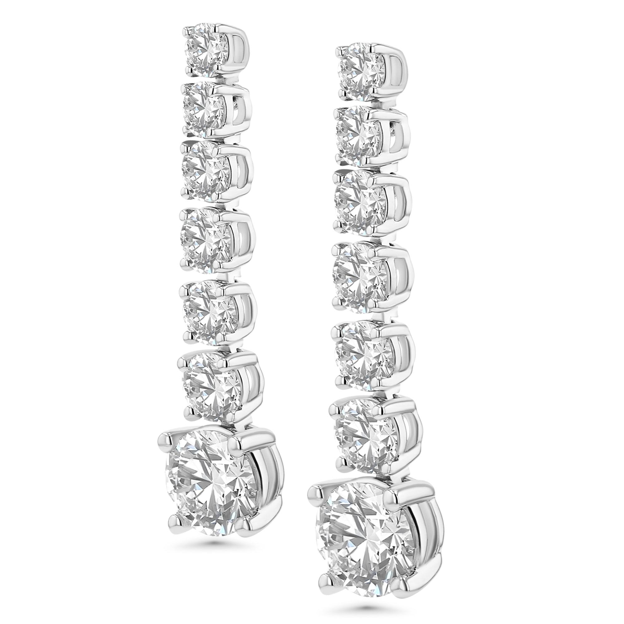 Round Drop Graduated Earrings