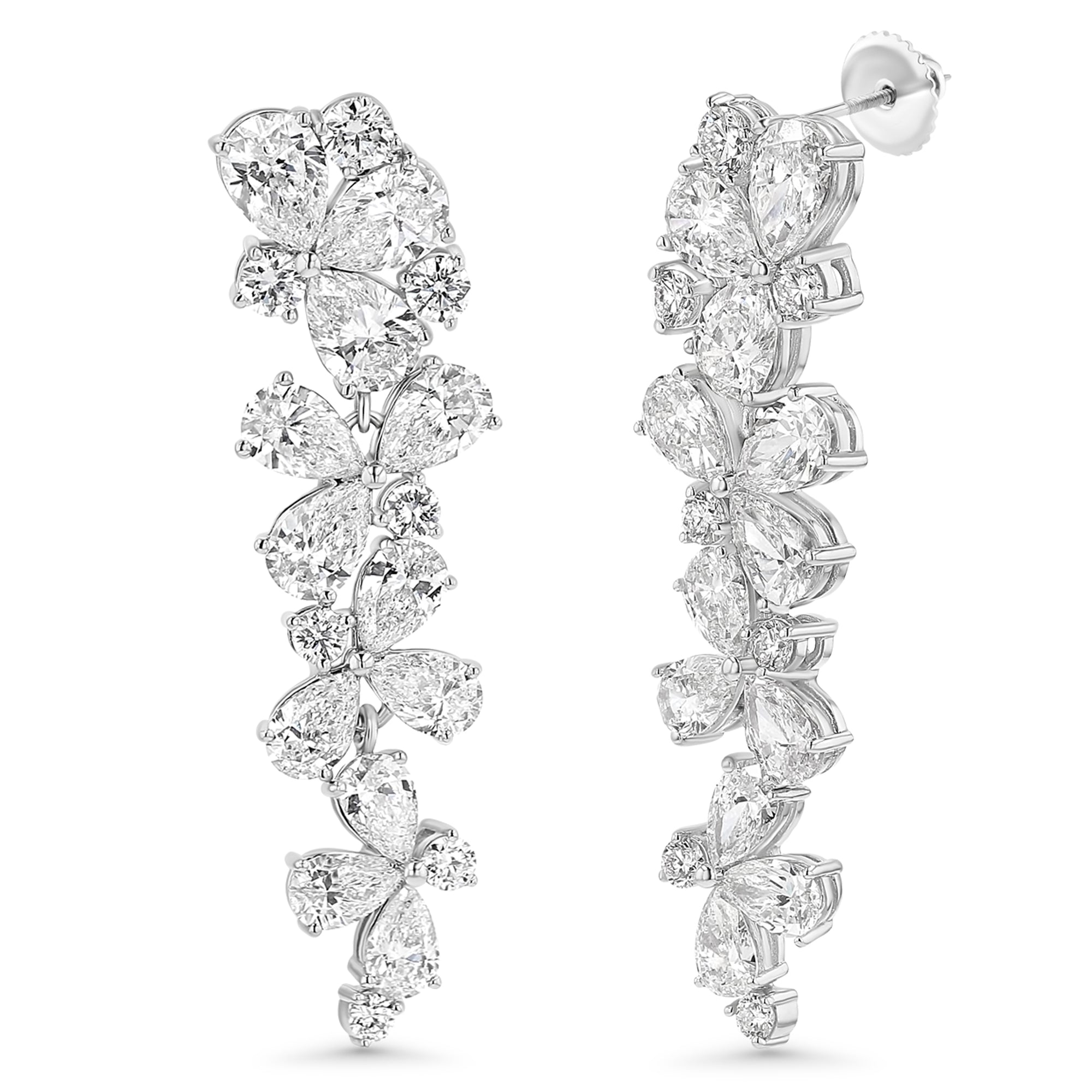 Chandelier Drop Dangle Earrings 5.27Ct