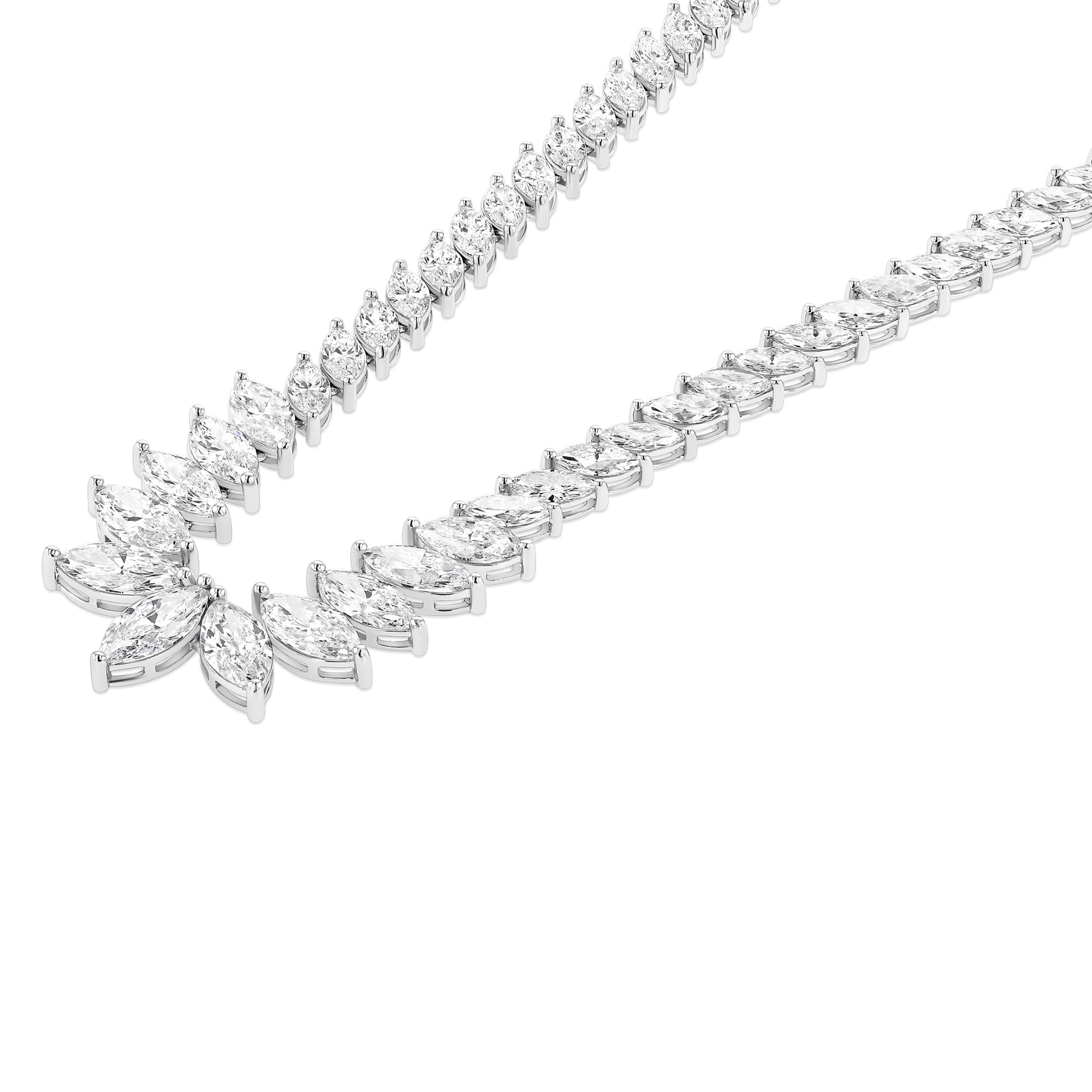 Marquise Graduated Necklace 21.82Ct