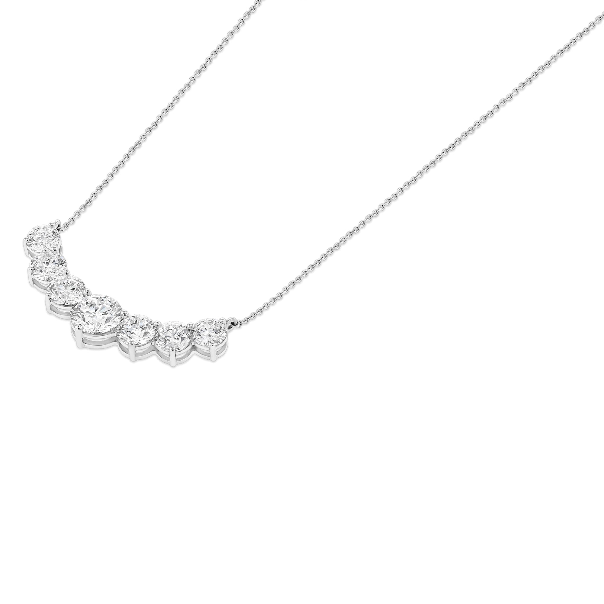 Seven Stone Round Pendant