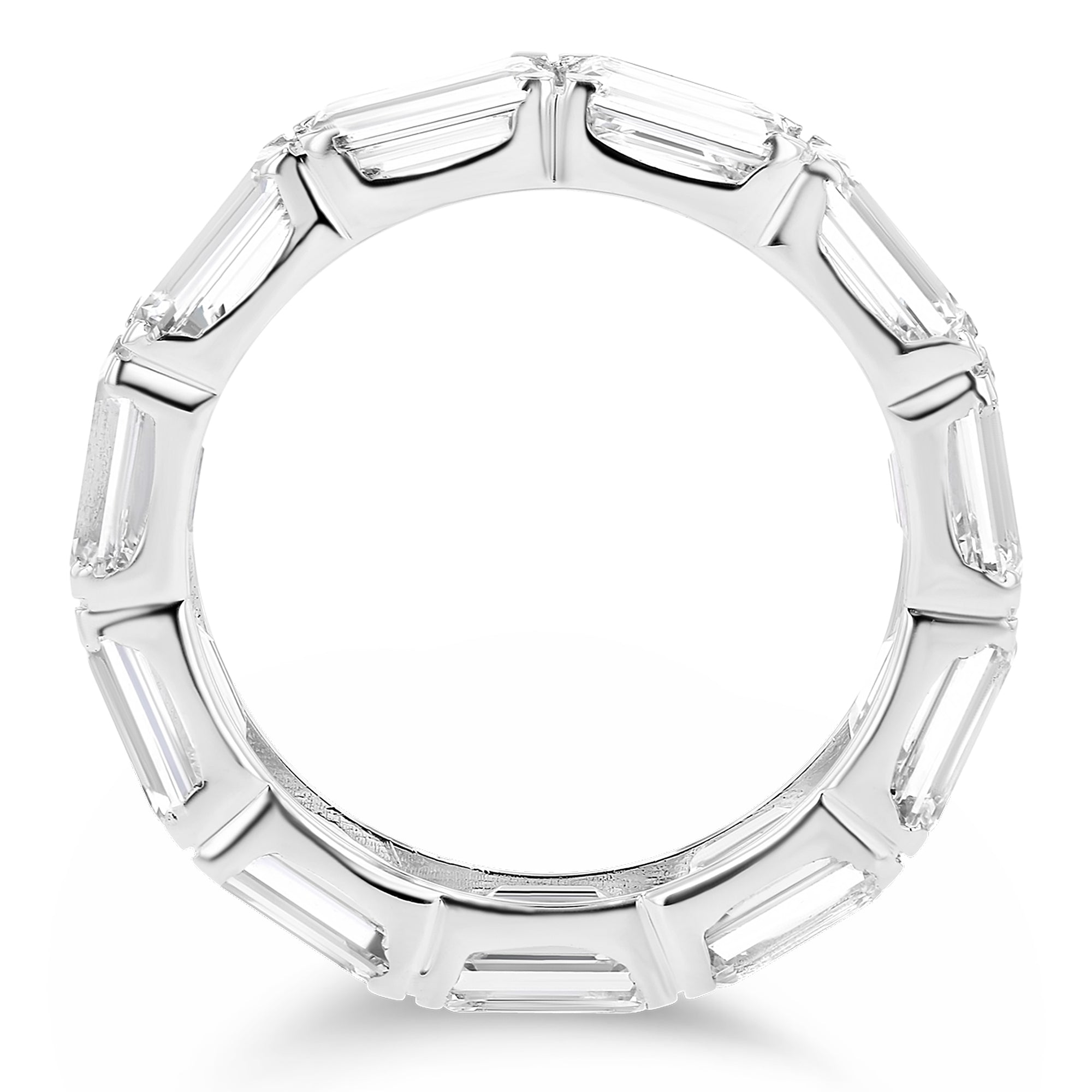 East West Emerald Eternity Band 8Ct