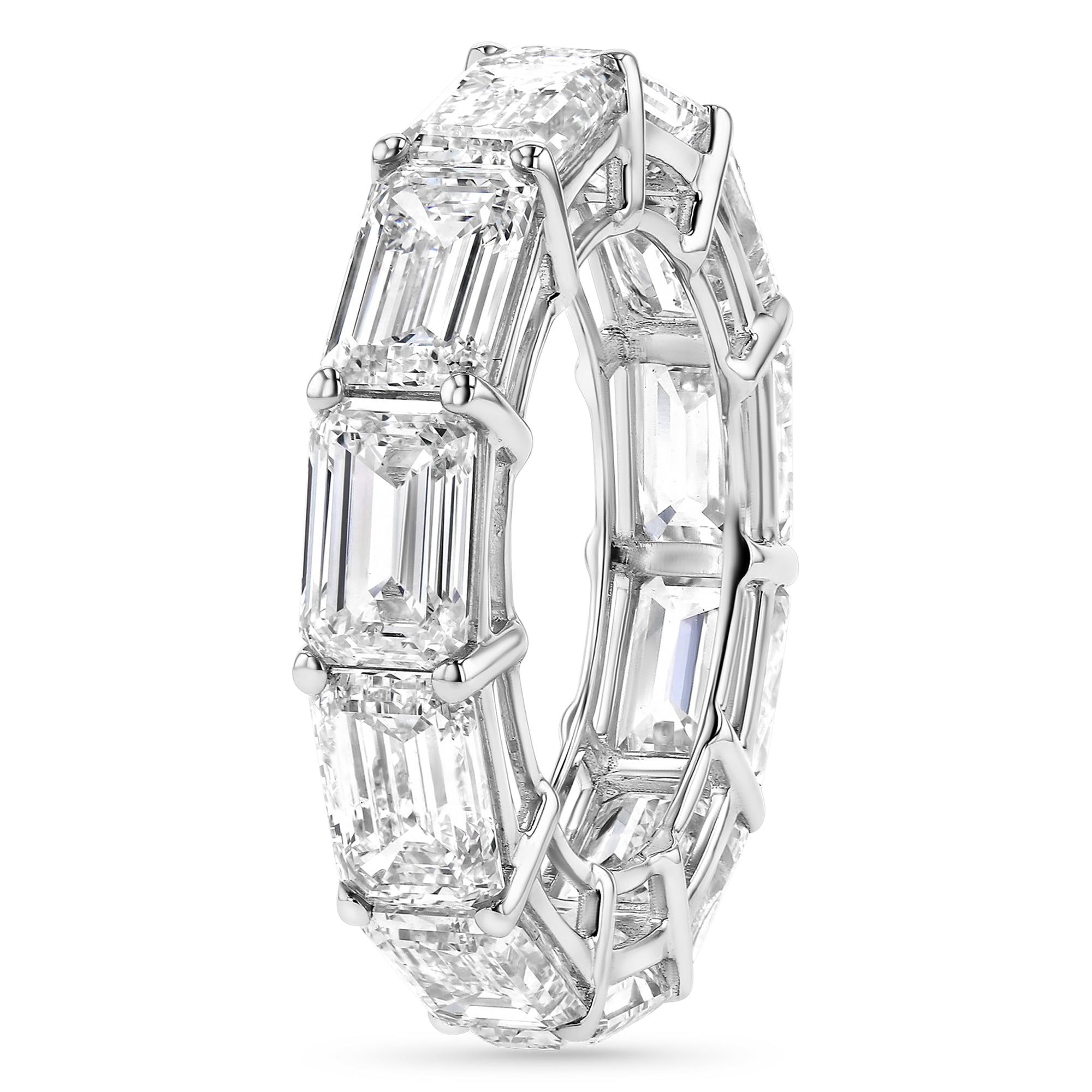 East West Emerald Eternity Band 11.64Ct