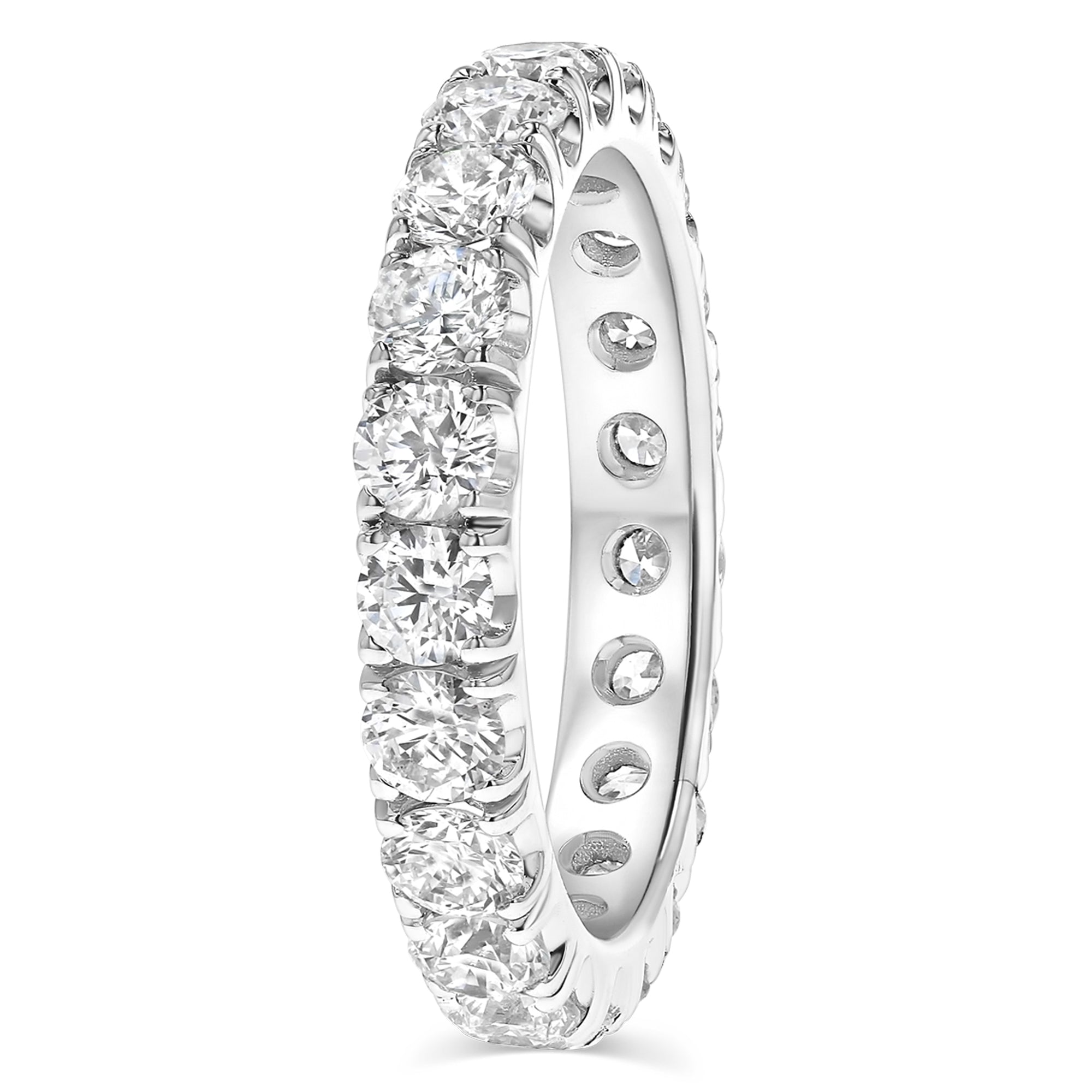 Round Eternity Band Ring 3.5Ct