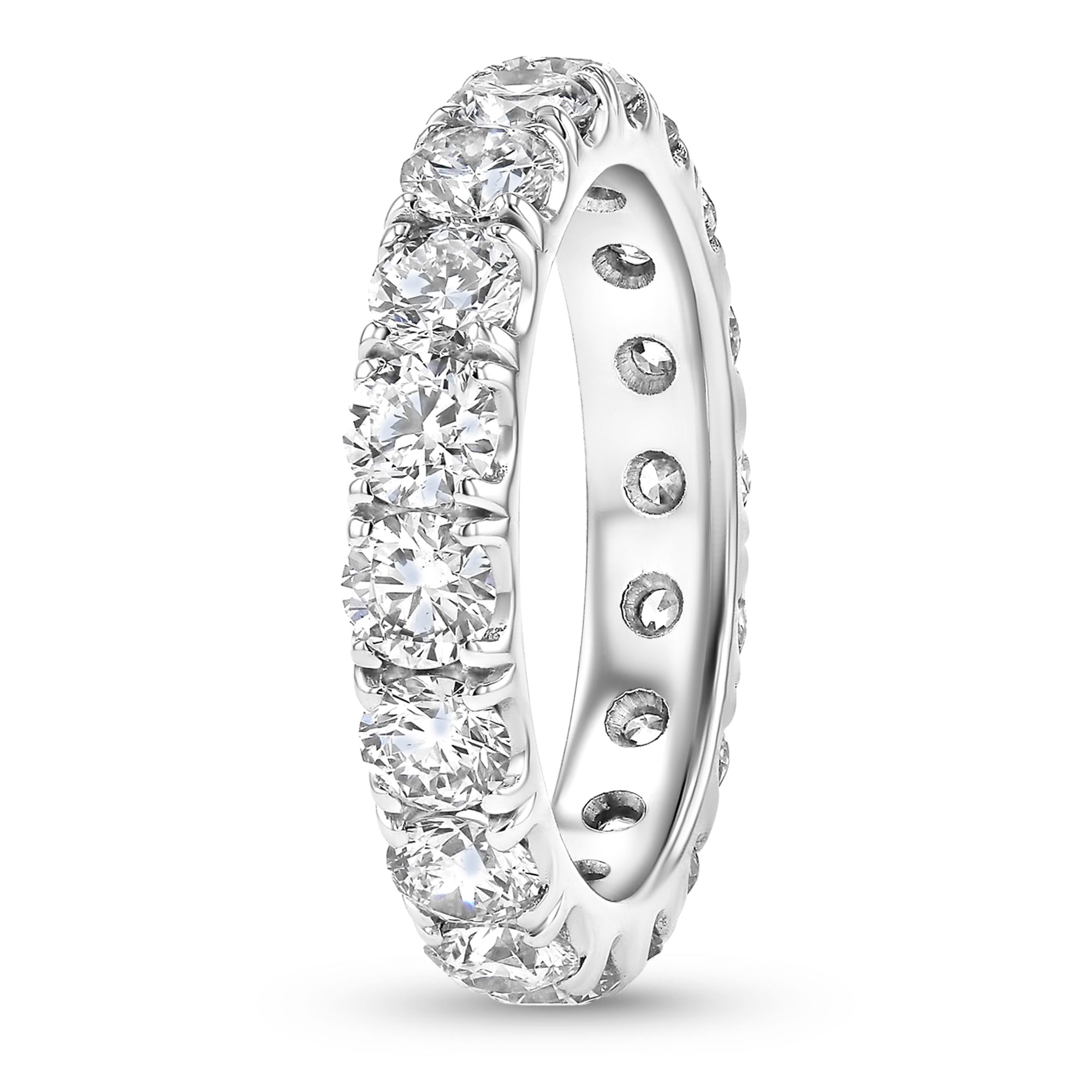 Round Eternity Band Ring 3.05Ct