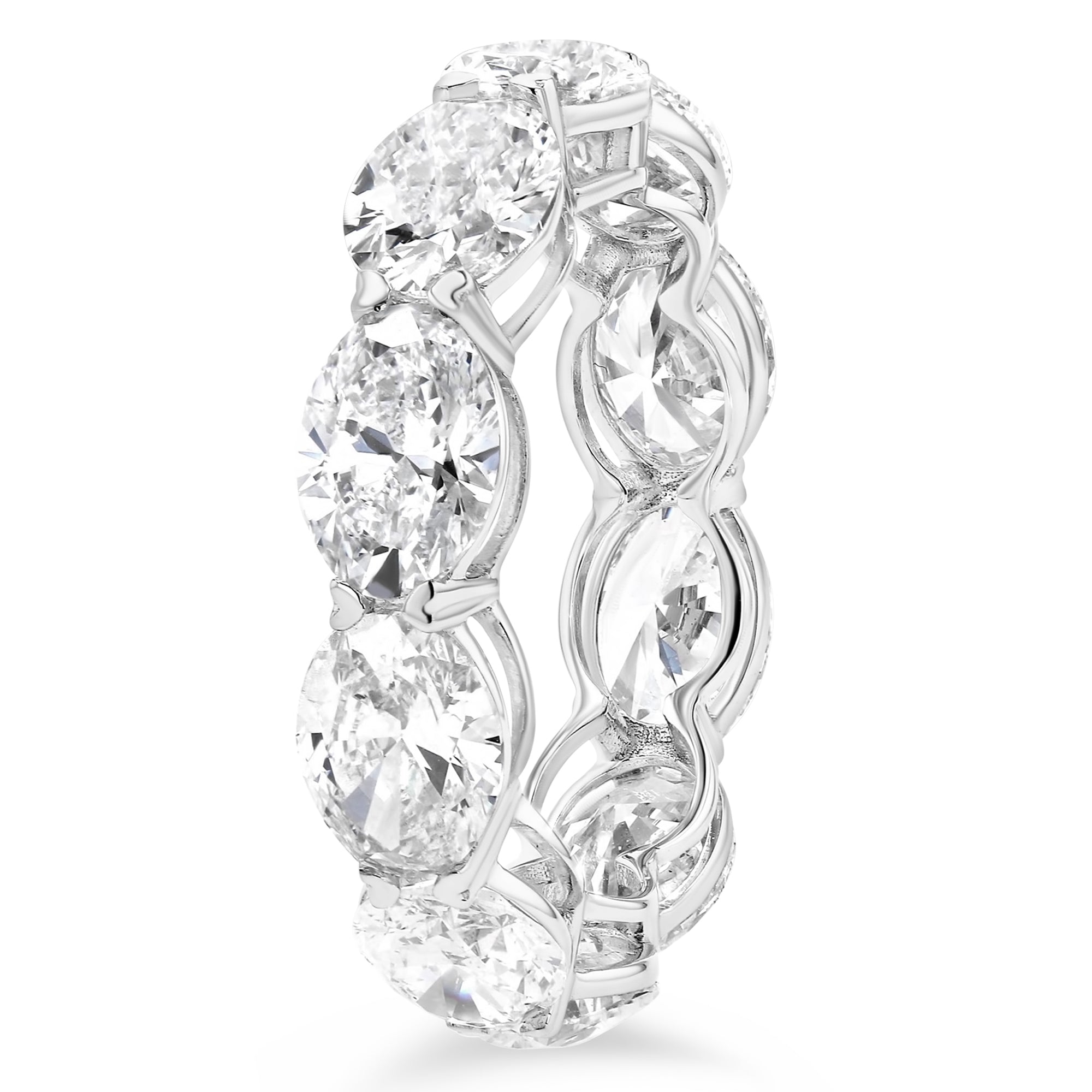 East West Oval Eternity Band 7.56Ct