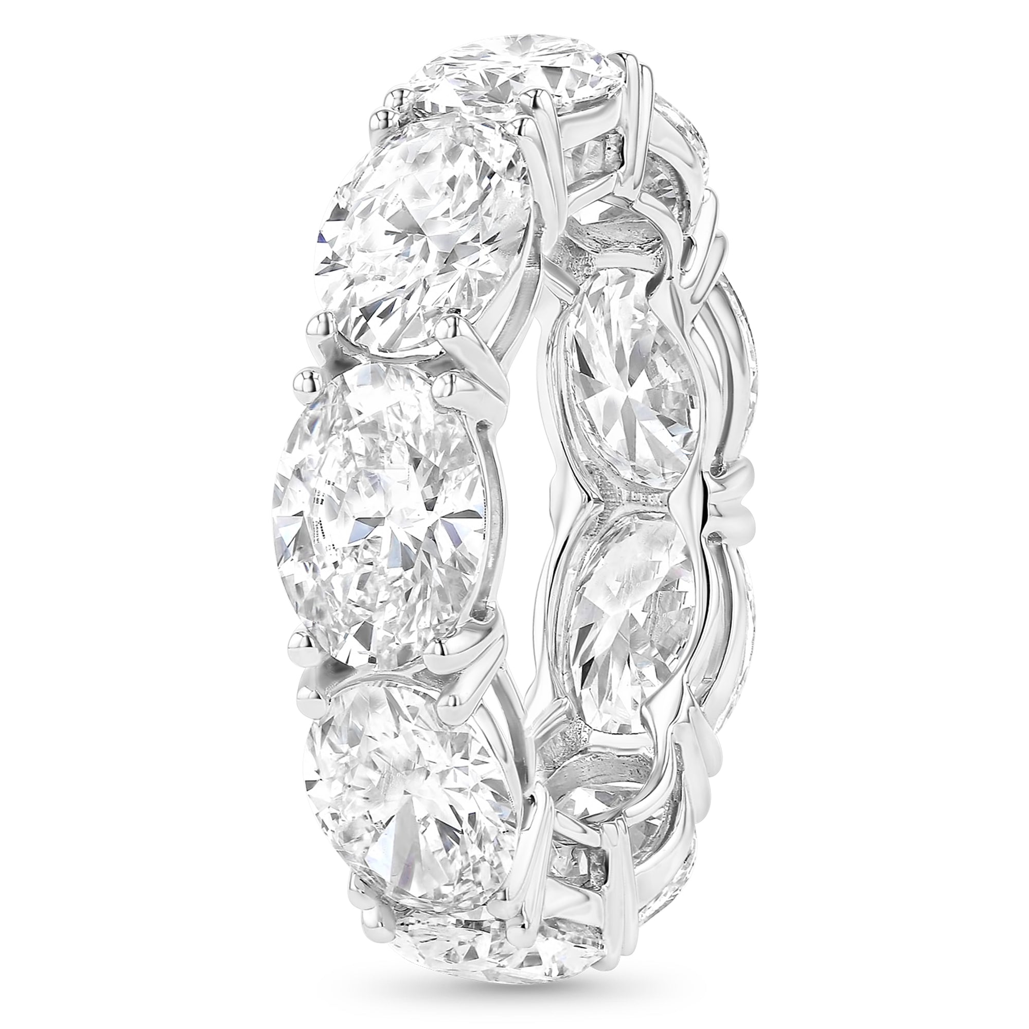 East West Oval Eternity Band 10.27Ct