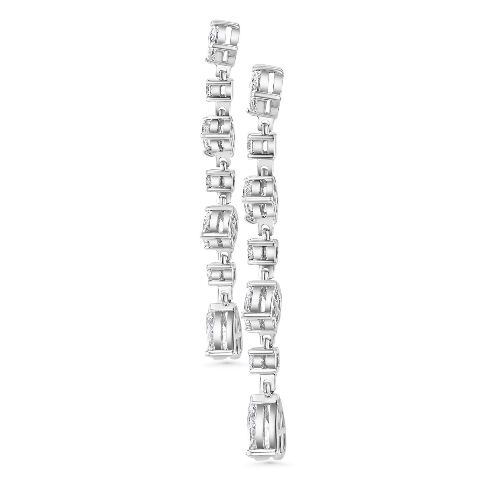 Long Dangle Earrings 3ctw