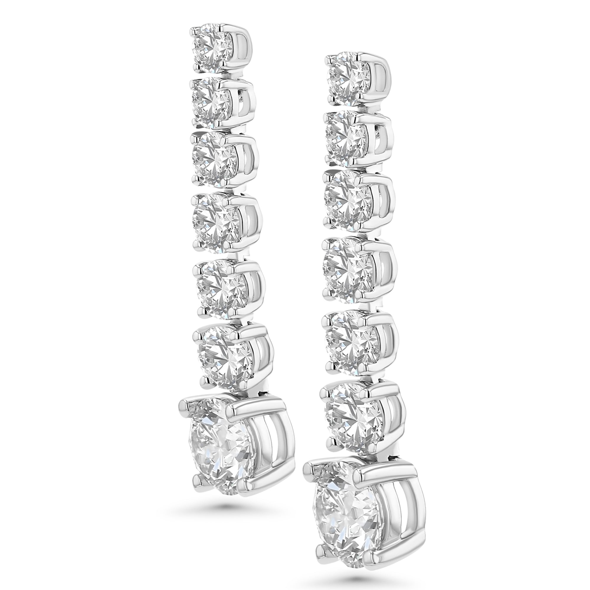 Round Drop Graduated Earrings