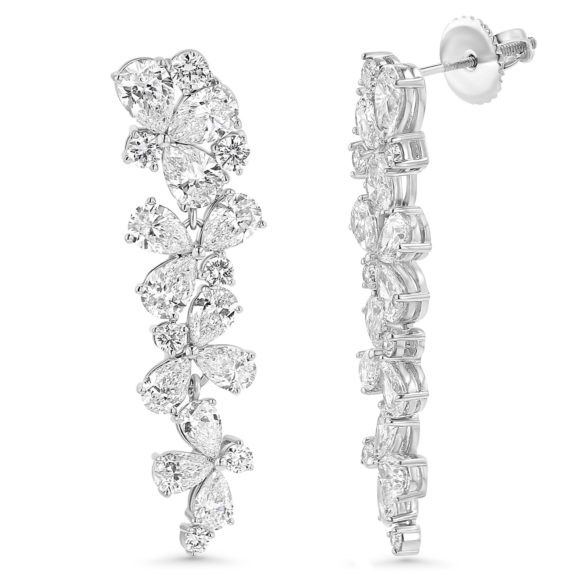 Chandelier Drop Dangle Earrings 5.27Ct