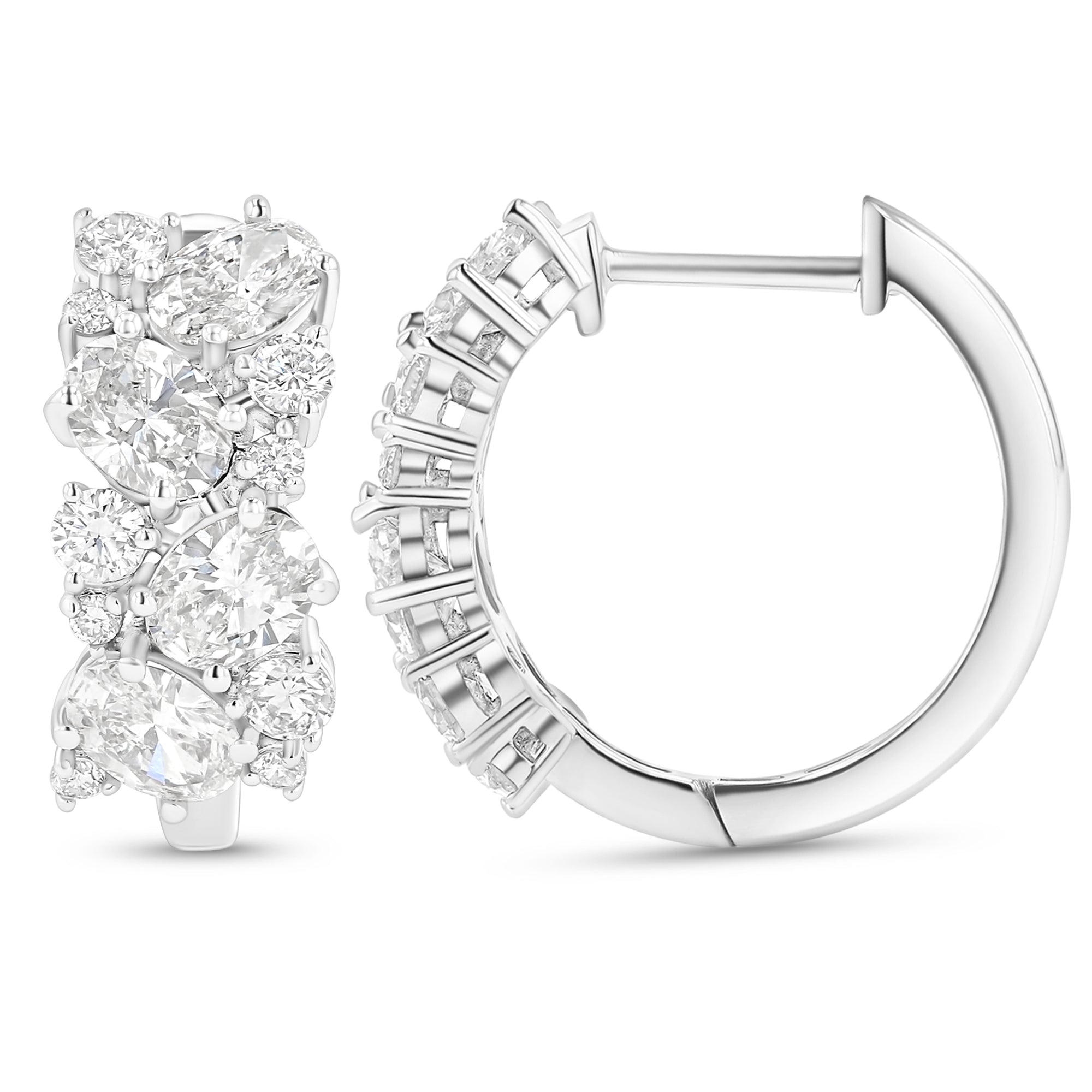 Multishape Fancy Huggies Earrings 2.03Ct