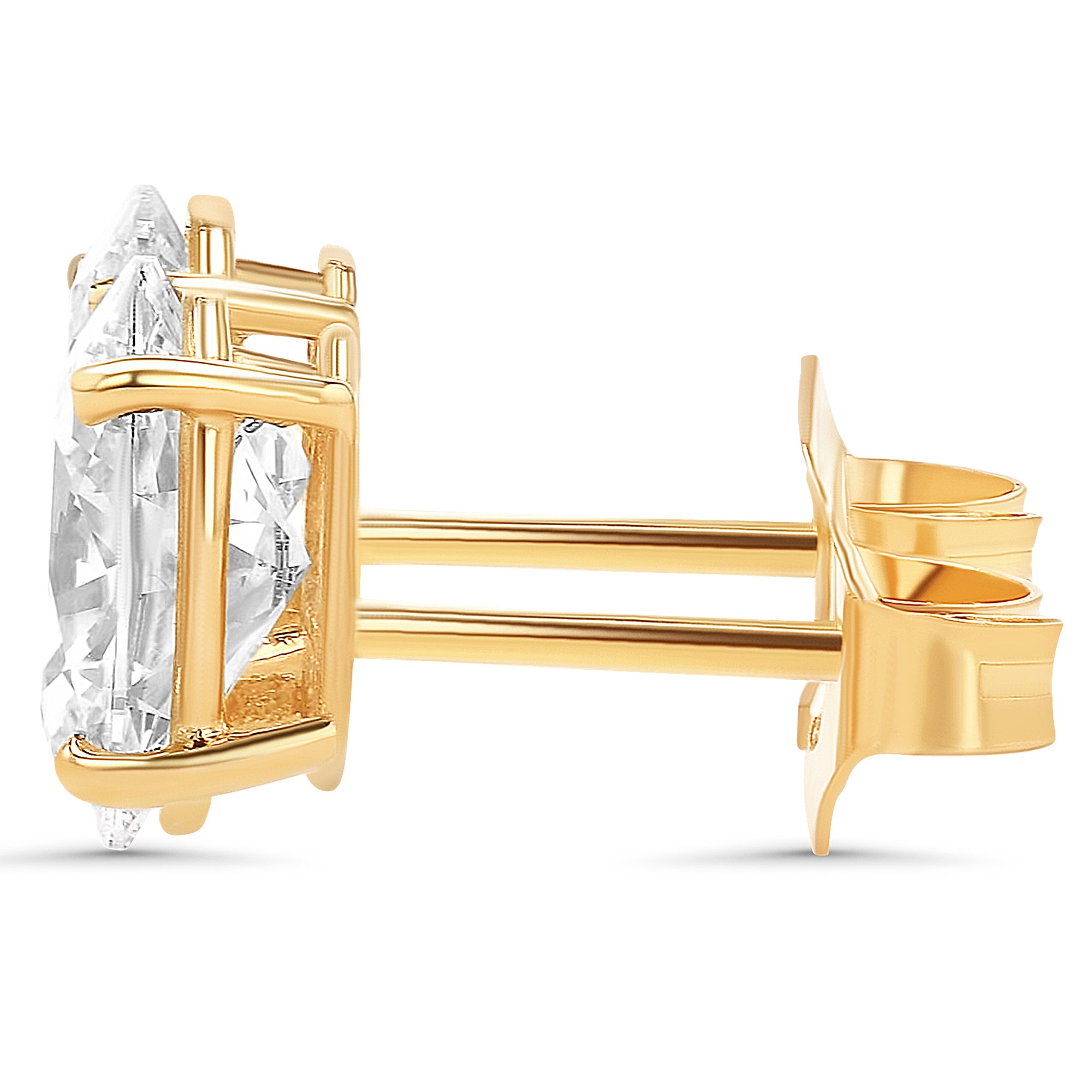 GIA Certified Oval Stud Earrings
