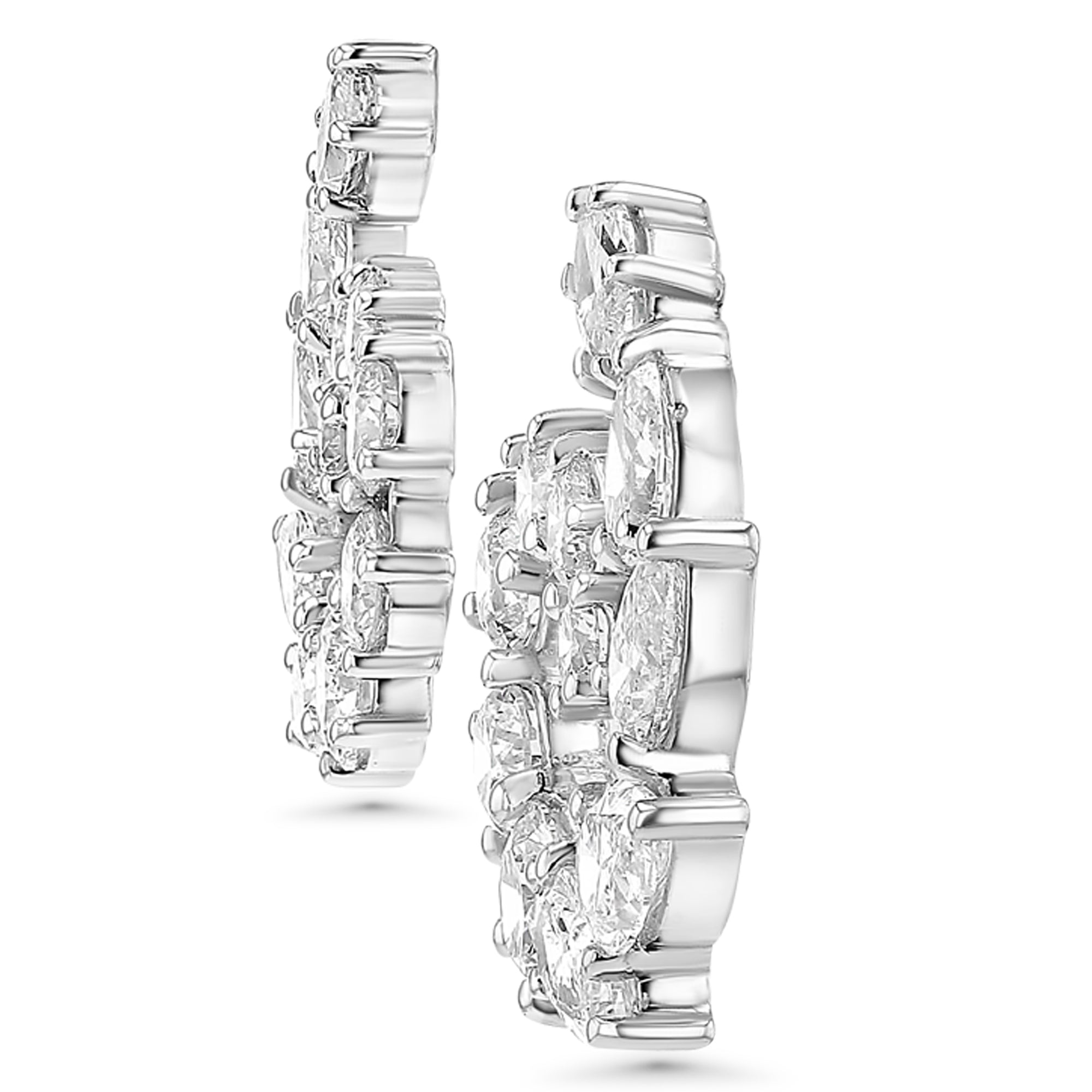 Multishape Spiral Earrings 2.25 CTW