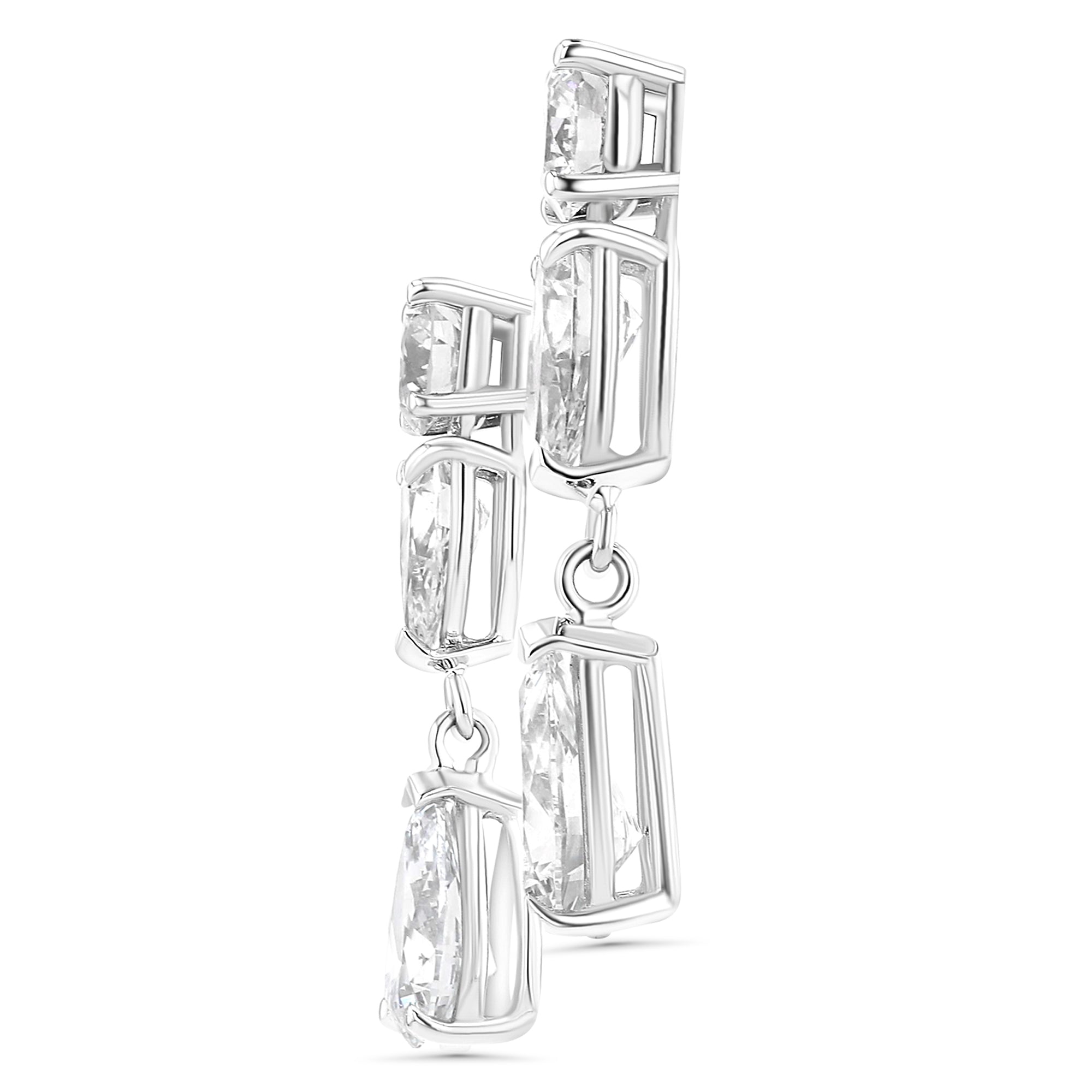 Fancy Pear Earrings 5 ctw