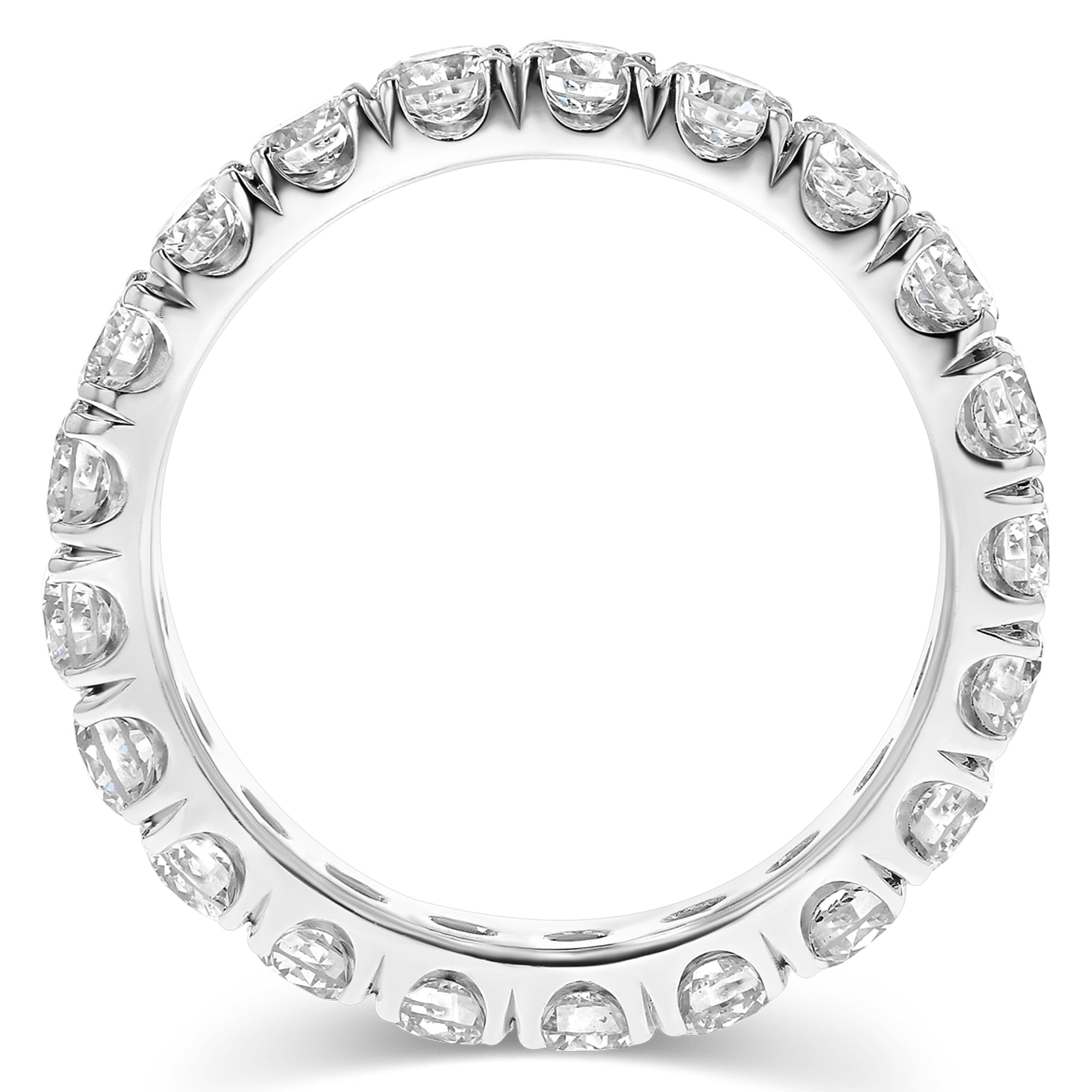 Round Eternity Band Ring 3.5Ct