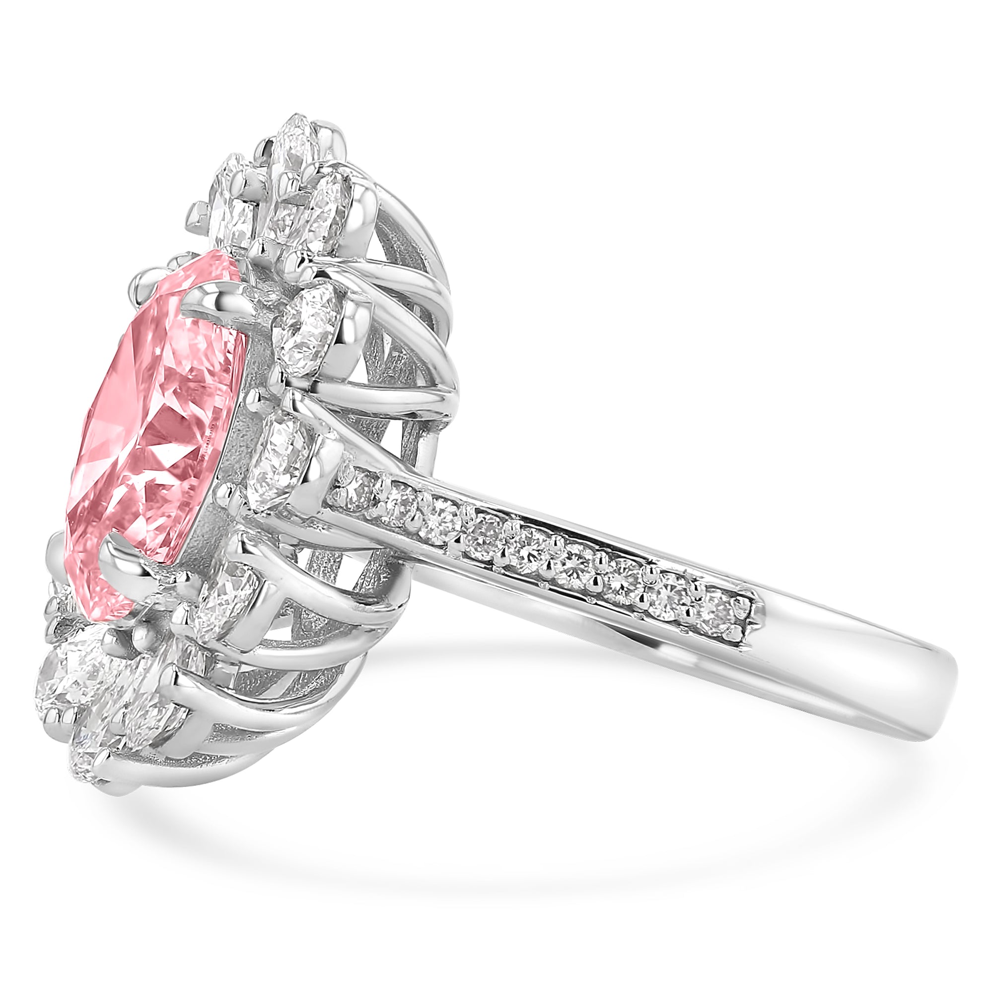Pink Oval Pear Flower