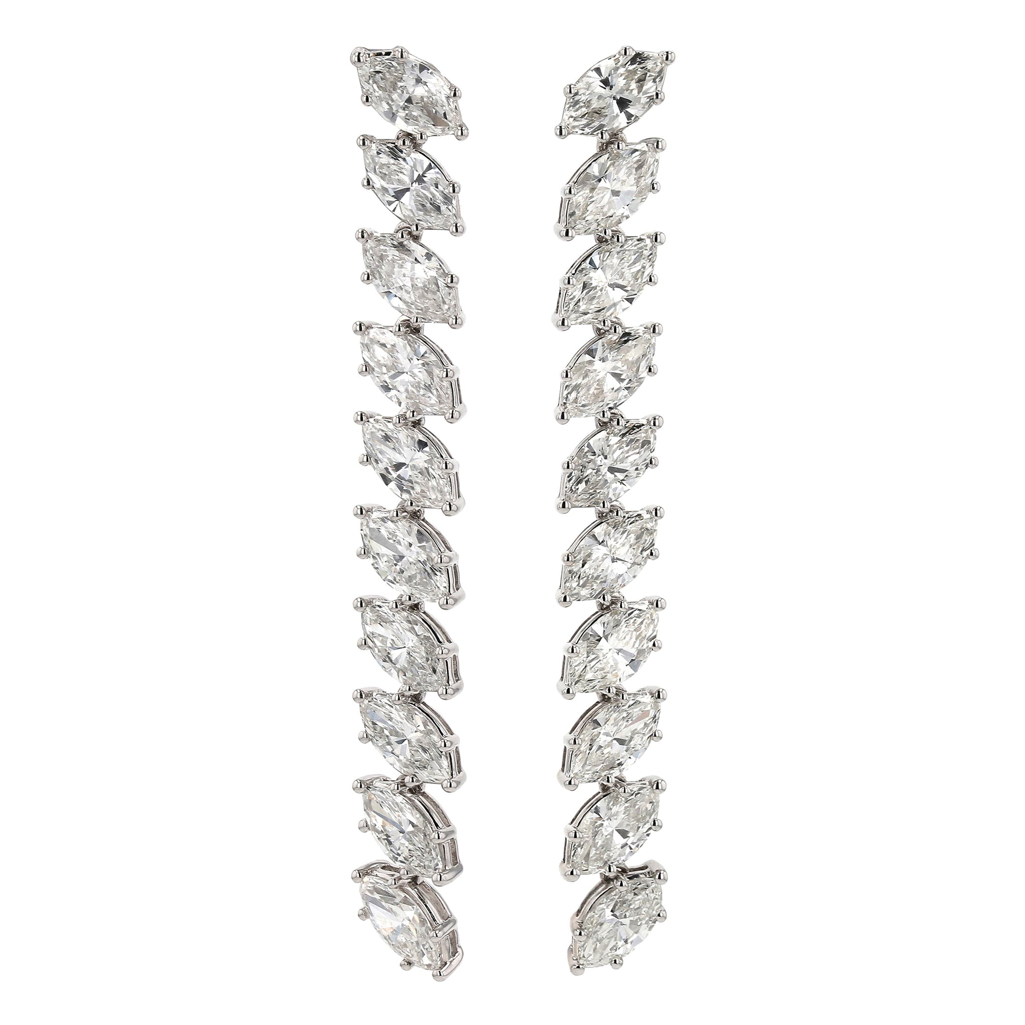 Marquise Hanging Earrings 7.5Ct