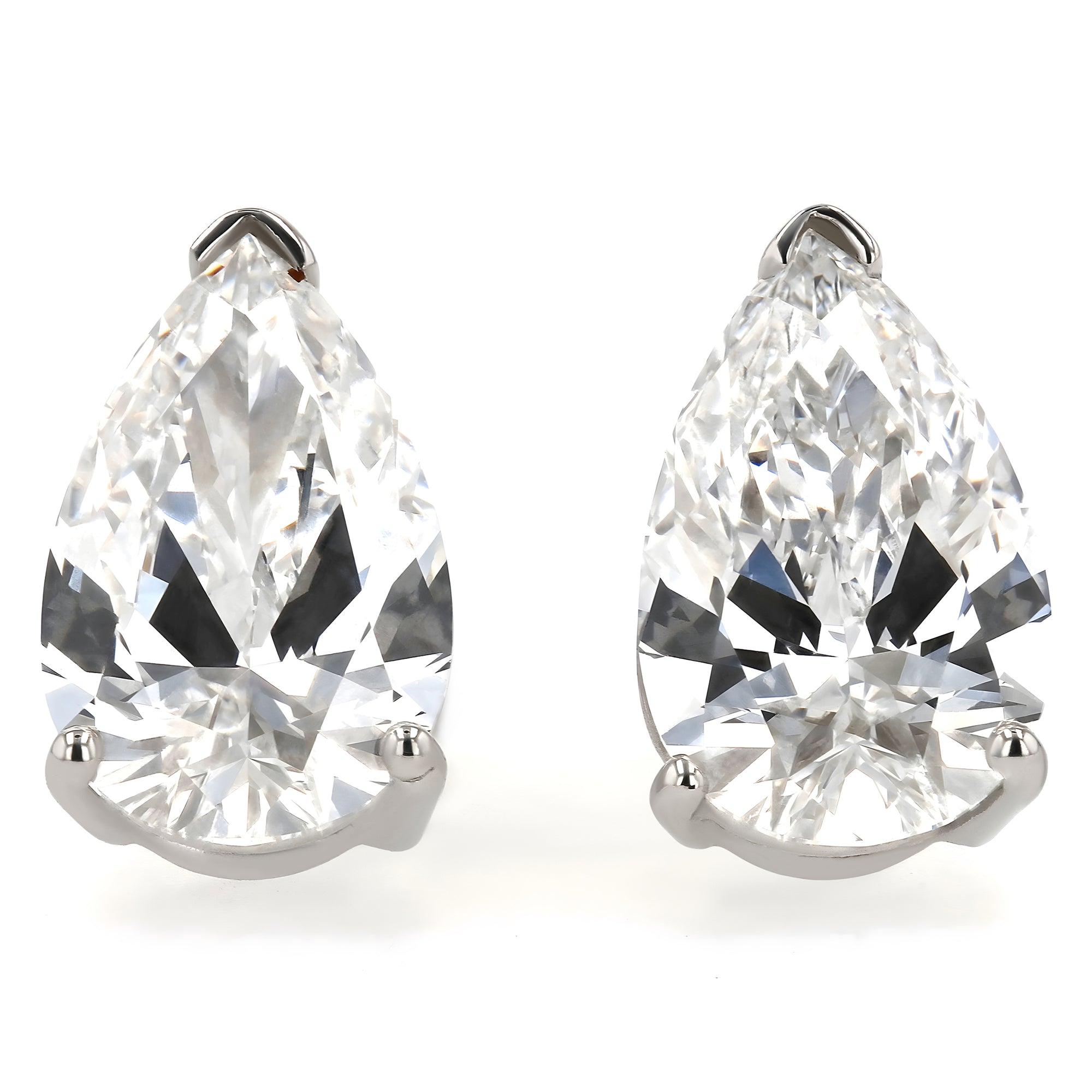 GIA Certified Pear Stud Earrings