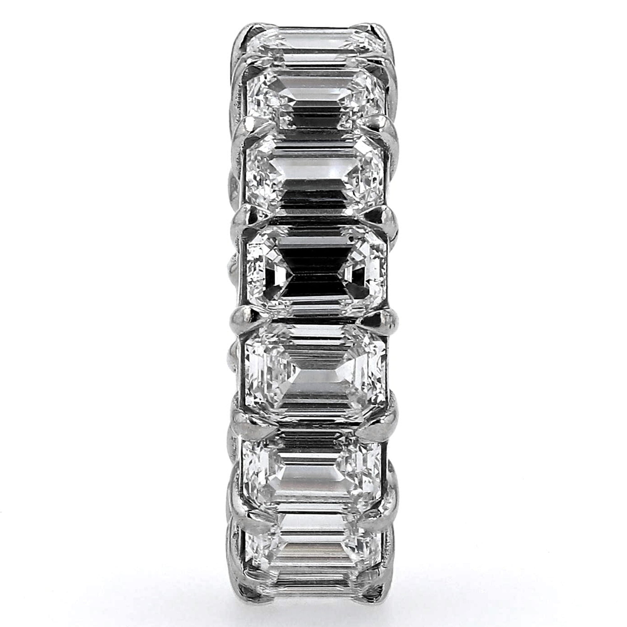 Emerald Eternity Band Emerald 9Ct