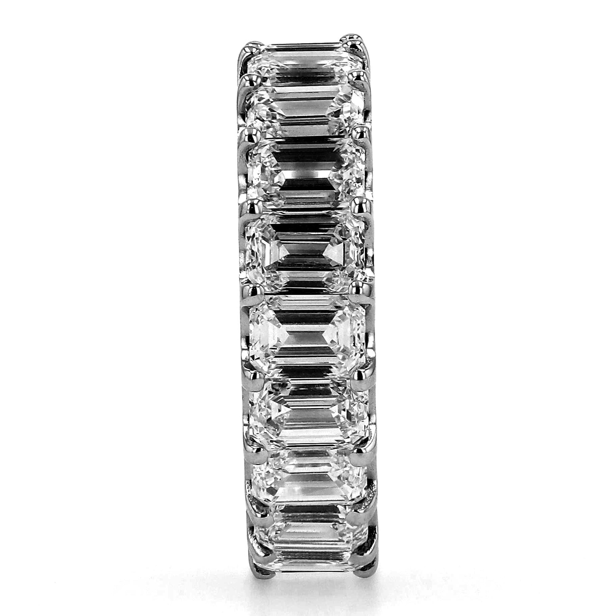 Emerald Eternity Band 6.36Ct
