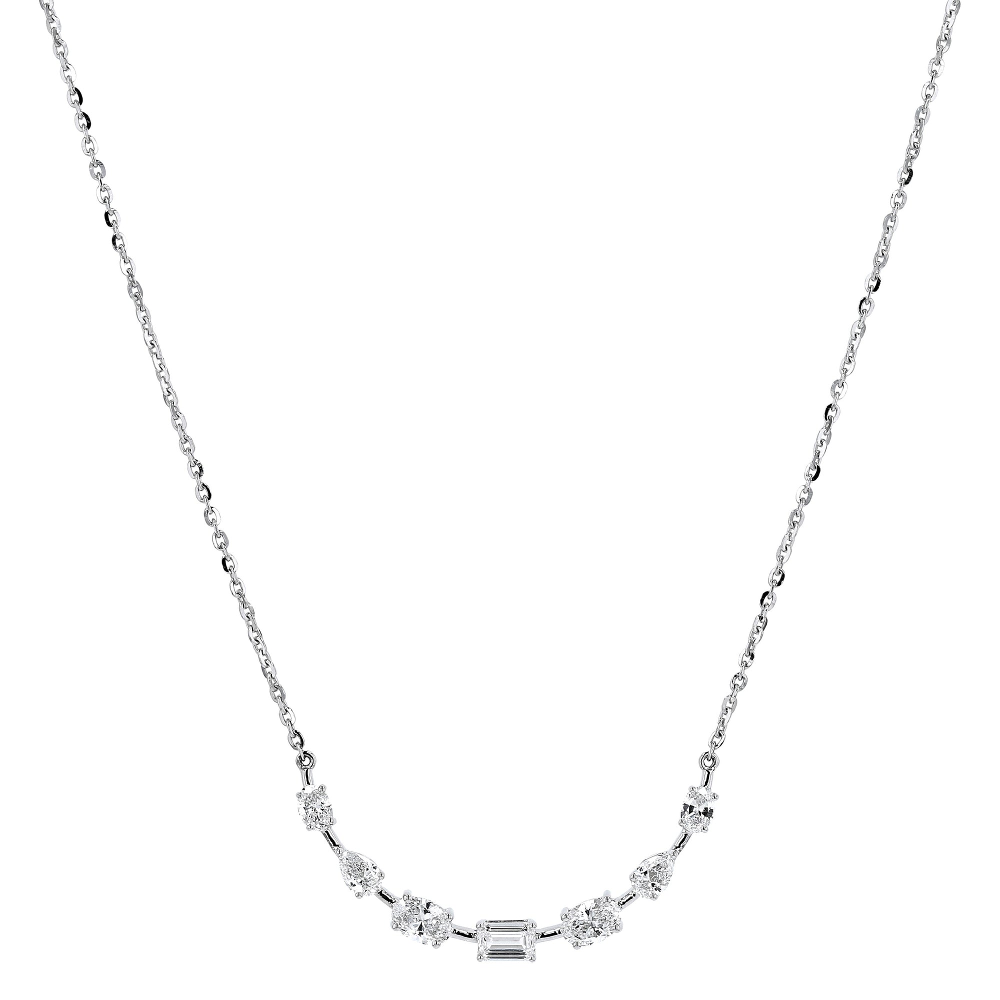 Pendant MultiShape Smile Necklace 1.03Ct