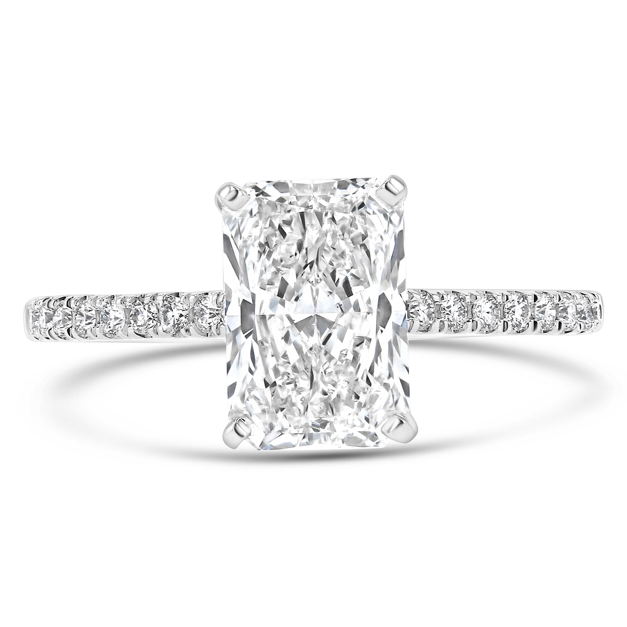 Radiant Hidden Halo Half Pave