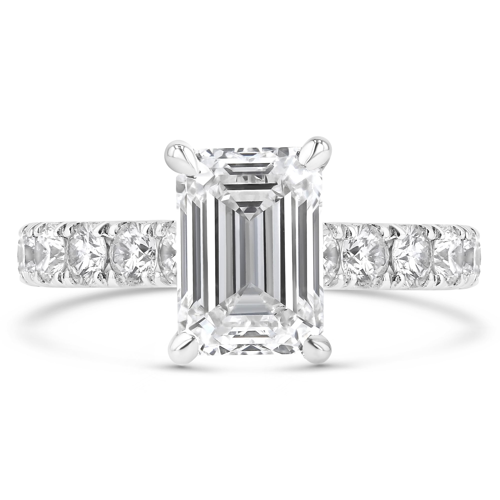 Emerald EVS1 IGI 608365442 SMR01403X1 3.84g 0.52ct pave