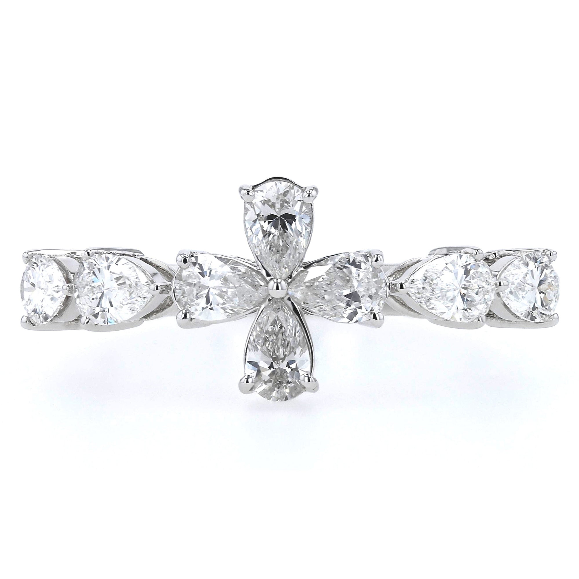 Cross Ring Fashion Half Band