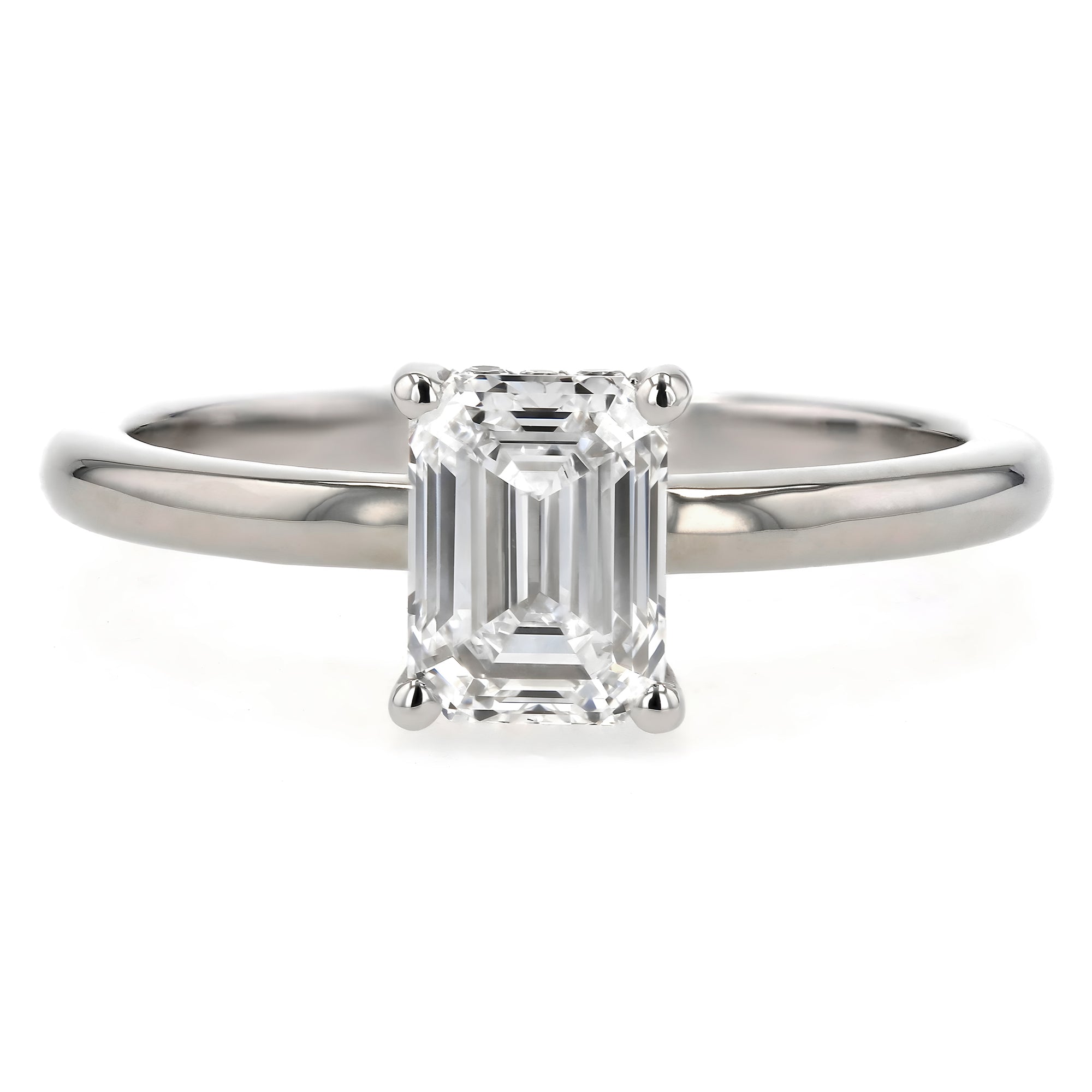 Emerald Solitaire Ring 1.12Ct