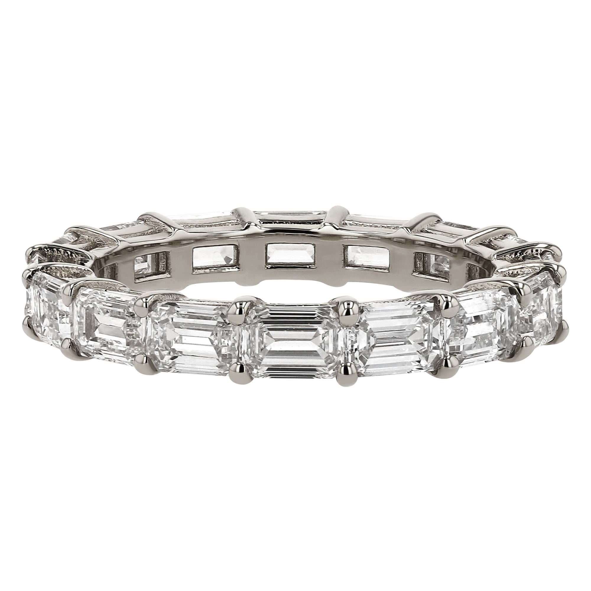 Emerald Eternity Band 3.11Ct