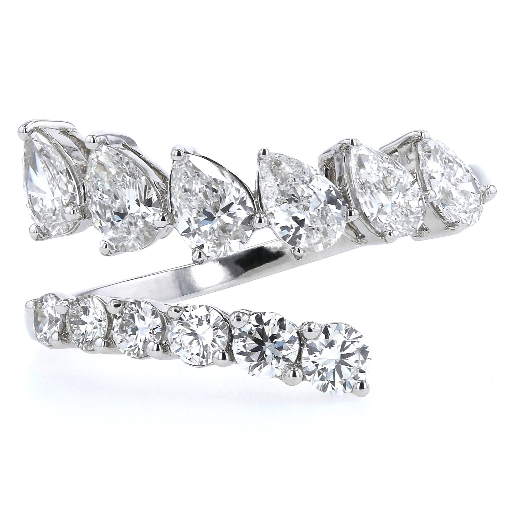 Pear/Round Fancy Band Ring